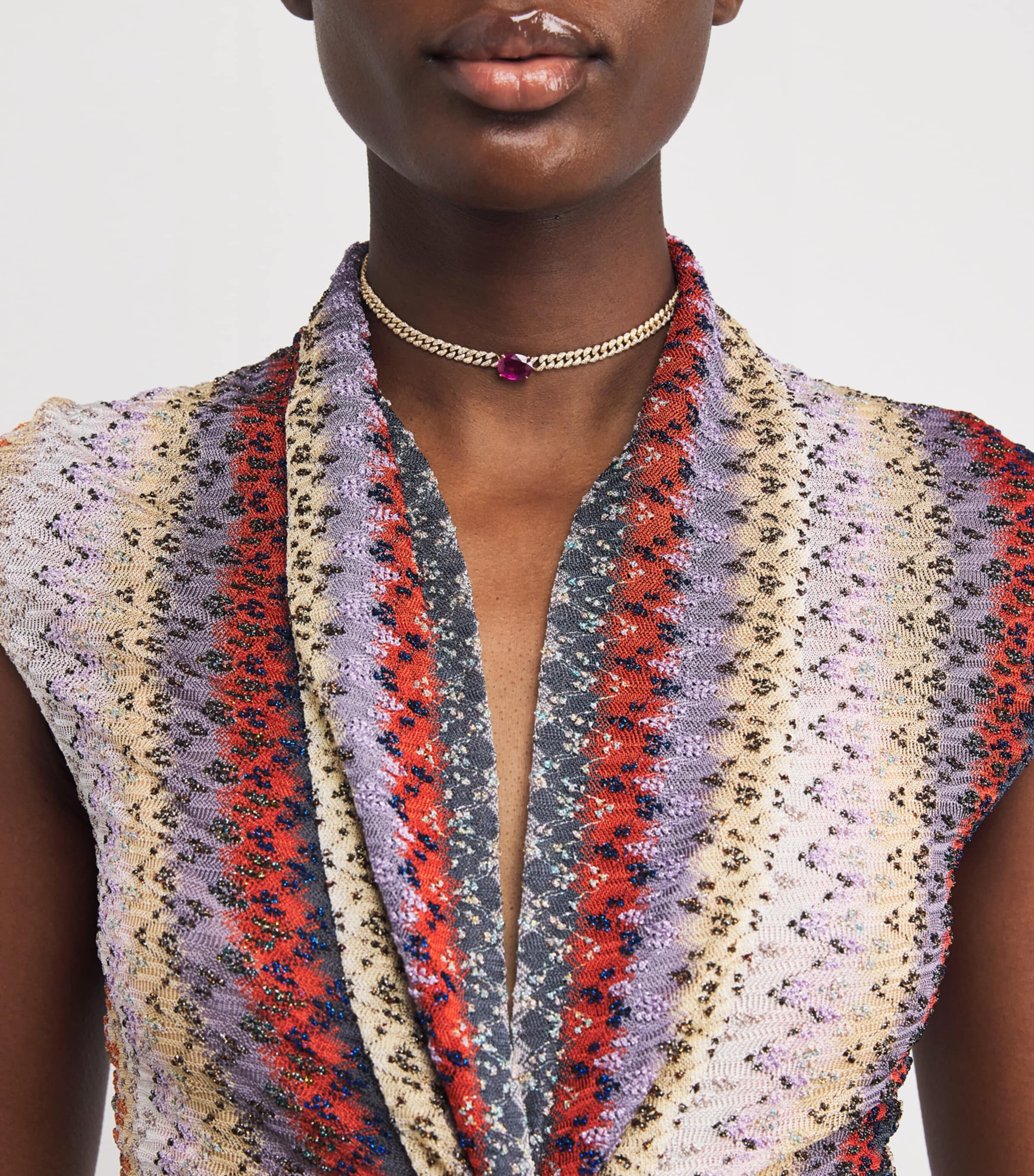 Yellow Gold, Diamond and Ruby Necklace YELLOW GOLD Image 2