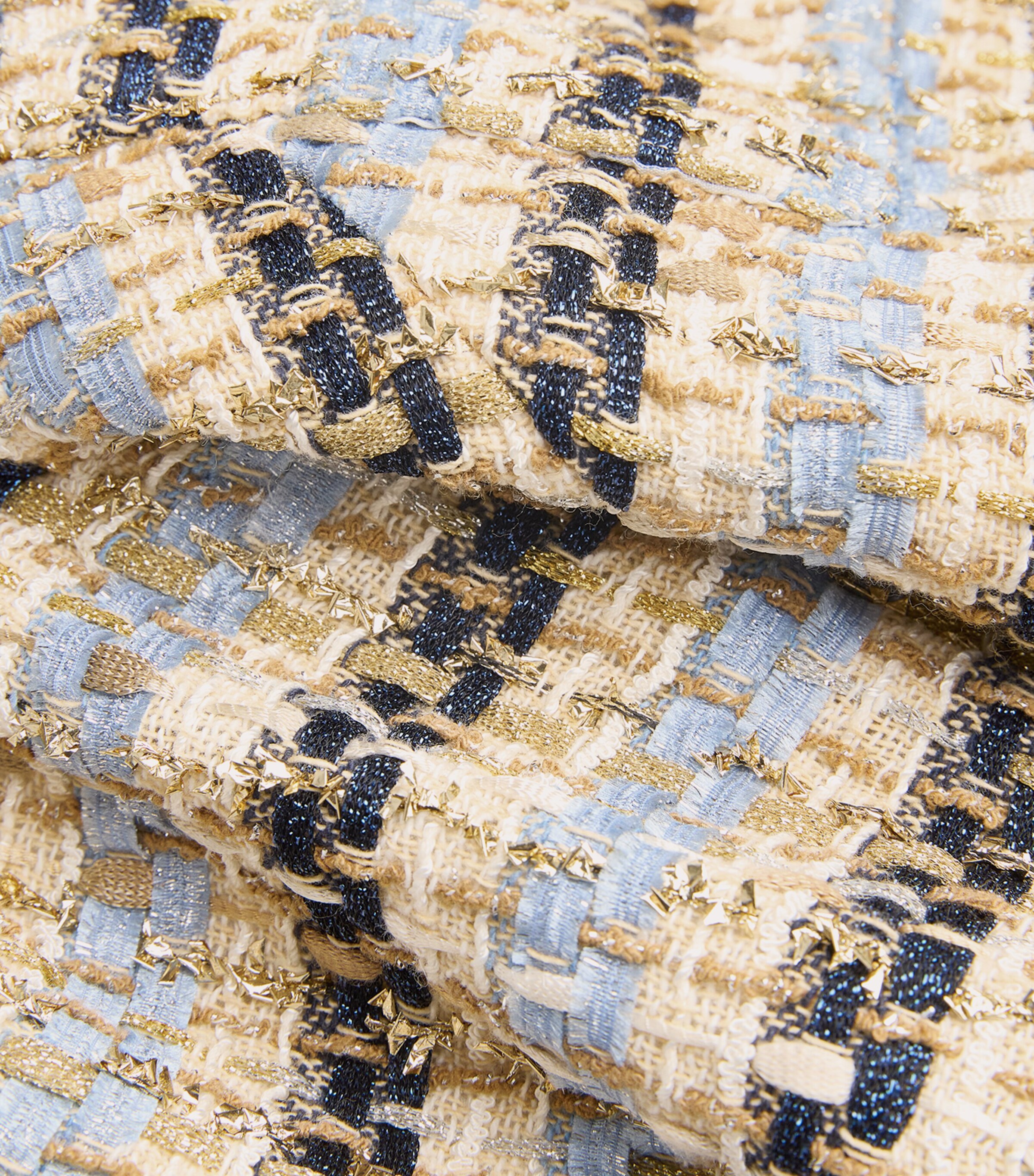 Sumira Tweed Jacket BLUE/IVORY Image 5