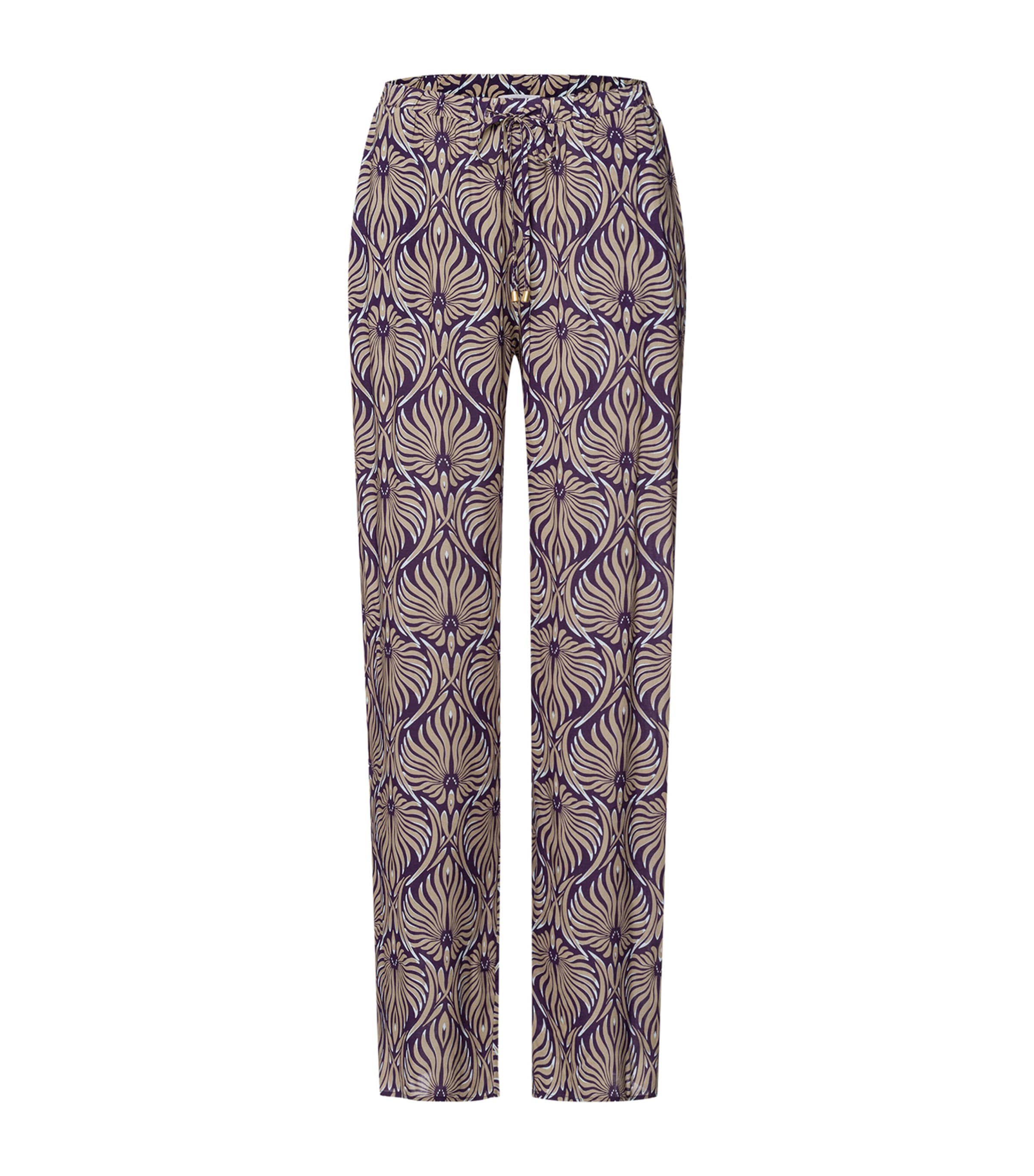Hanro Damask Pyjama Trousers In Blue