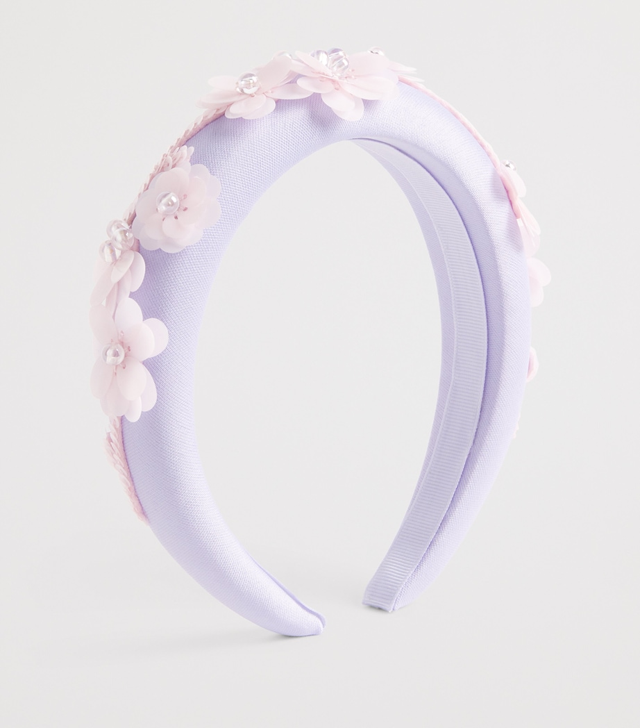 Self-Portrait Kids Embellished Headband Lilac Image 2