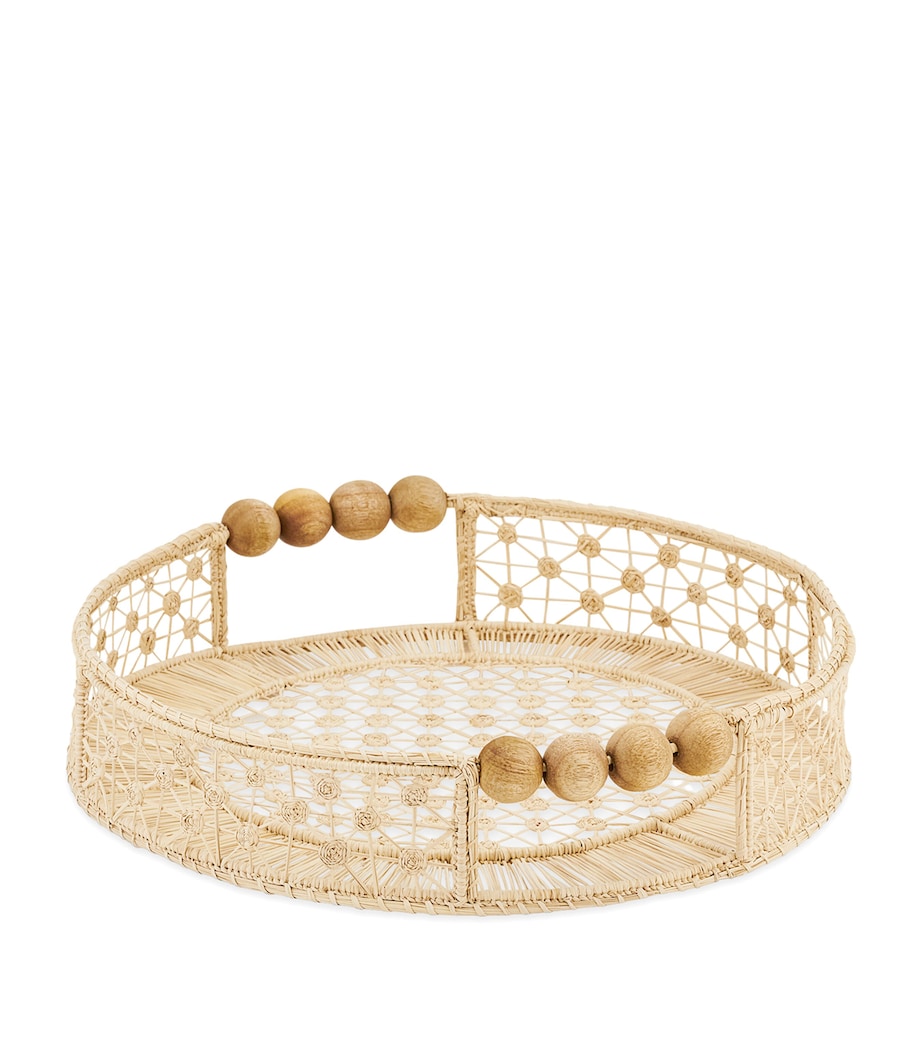 Medium Woven Baru Tray NATURAL Image 1