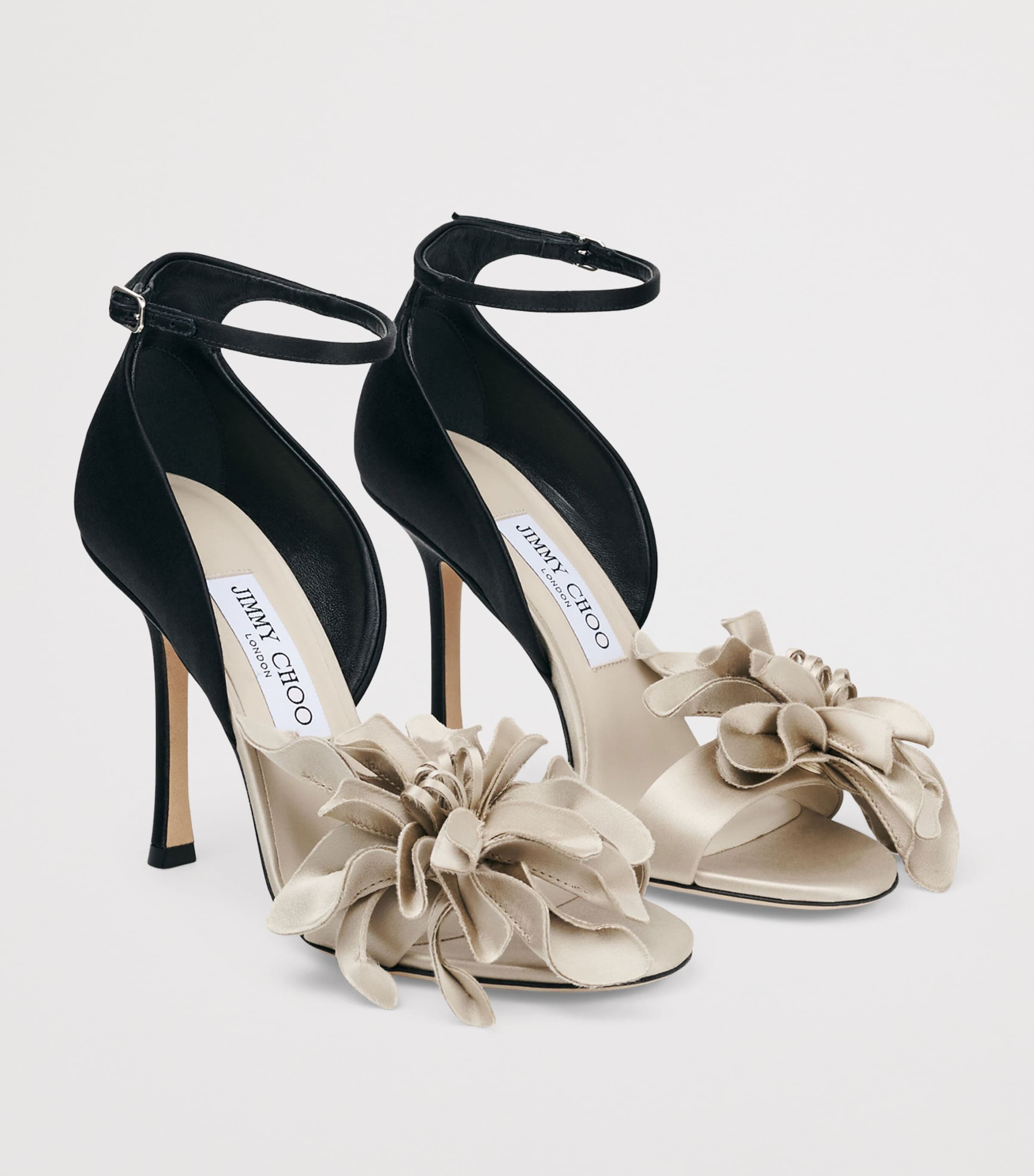 Jimmy Choo Coko 100 Sandals Bone/black Image 2