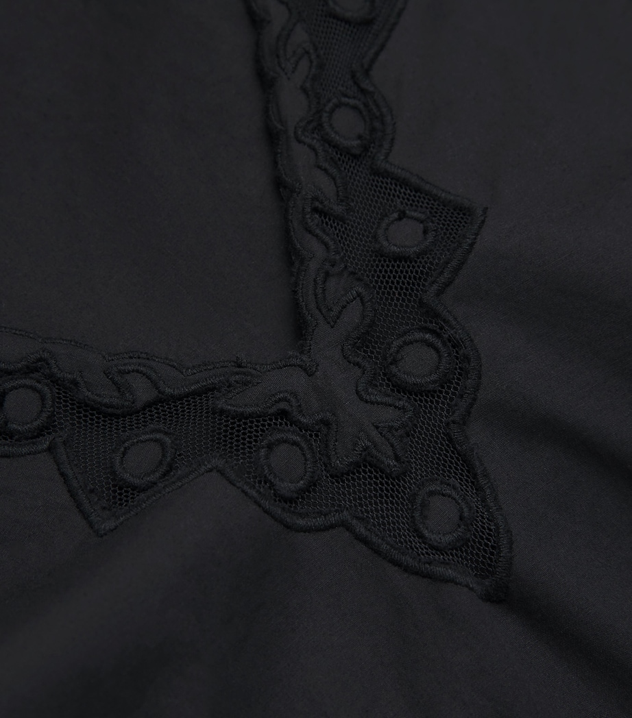 Cotton Camila Mini Dress NOIR Image 5