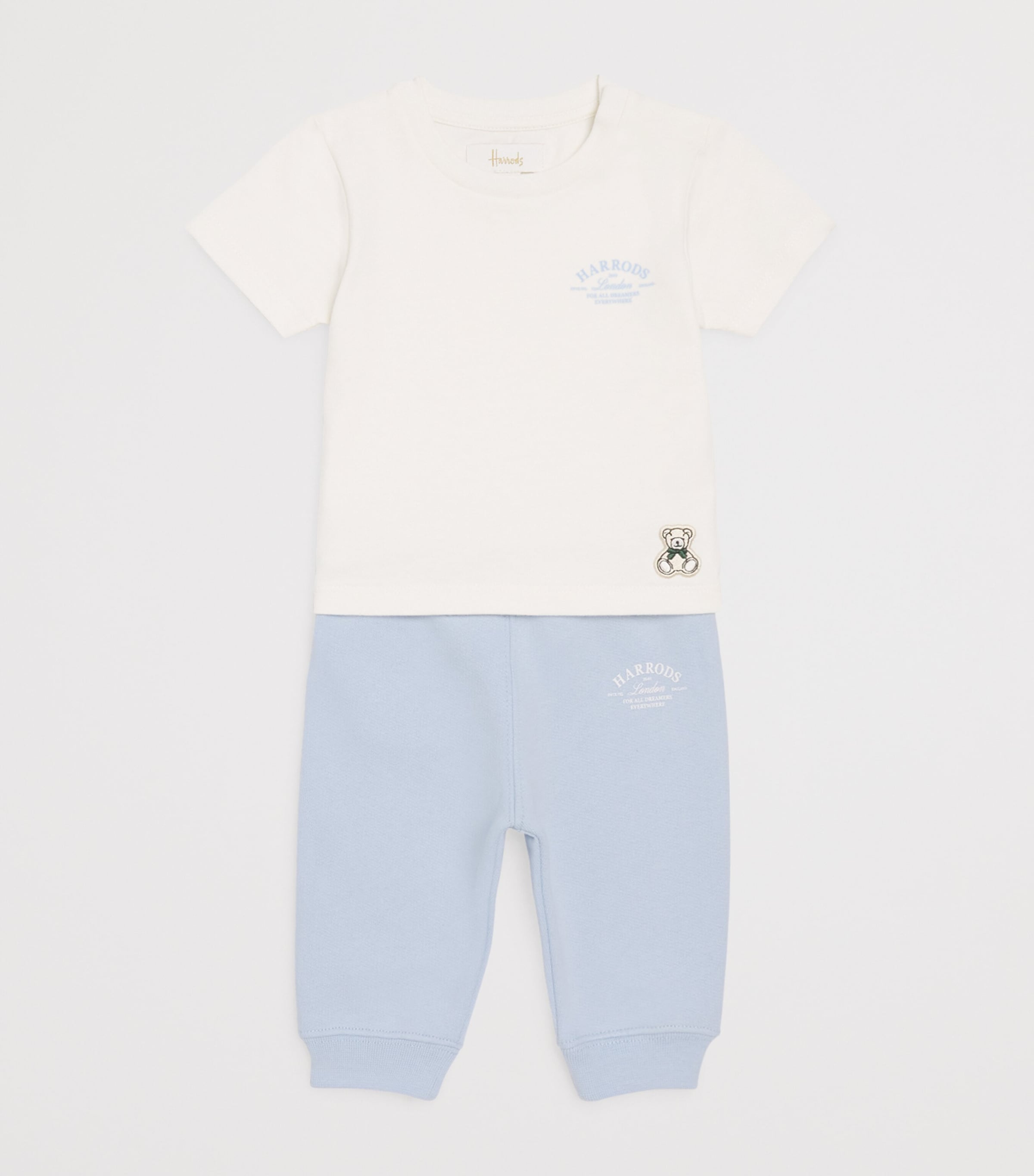 Cotton Sweatpants (0-18 Months) BLUE Image 3