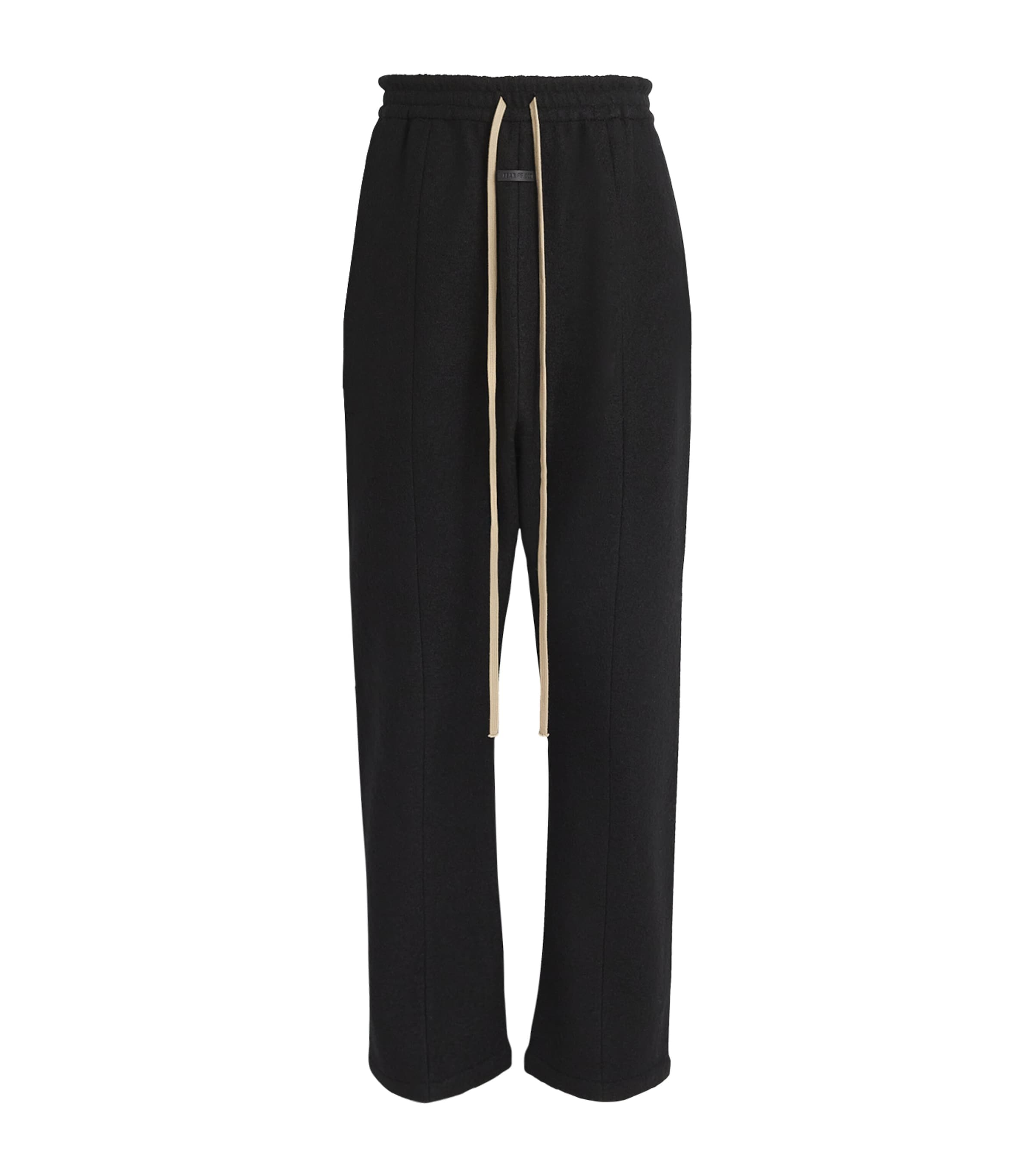 Fear Of God Wool Wide-leg Trousers In Black