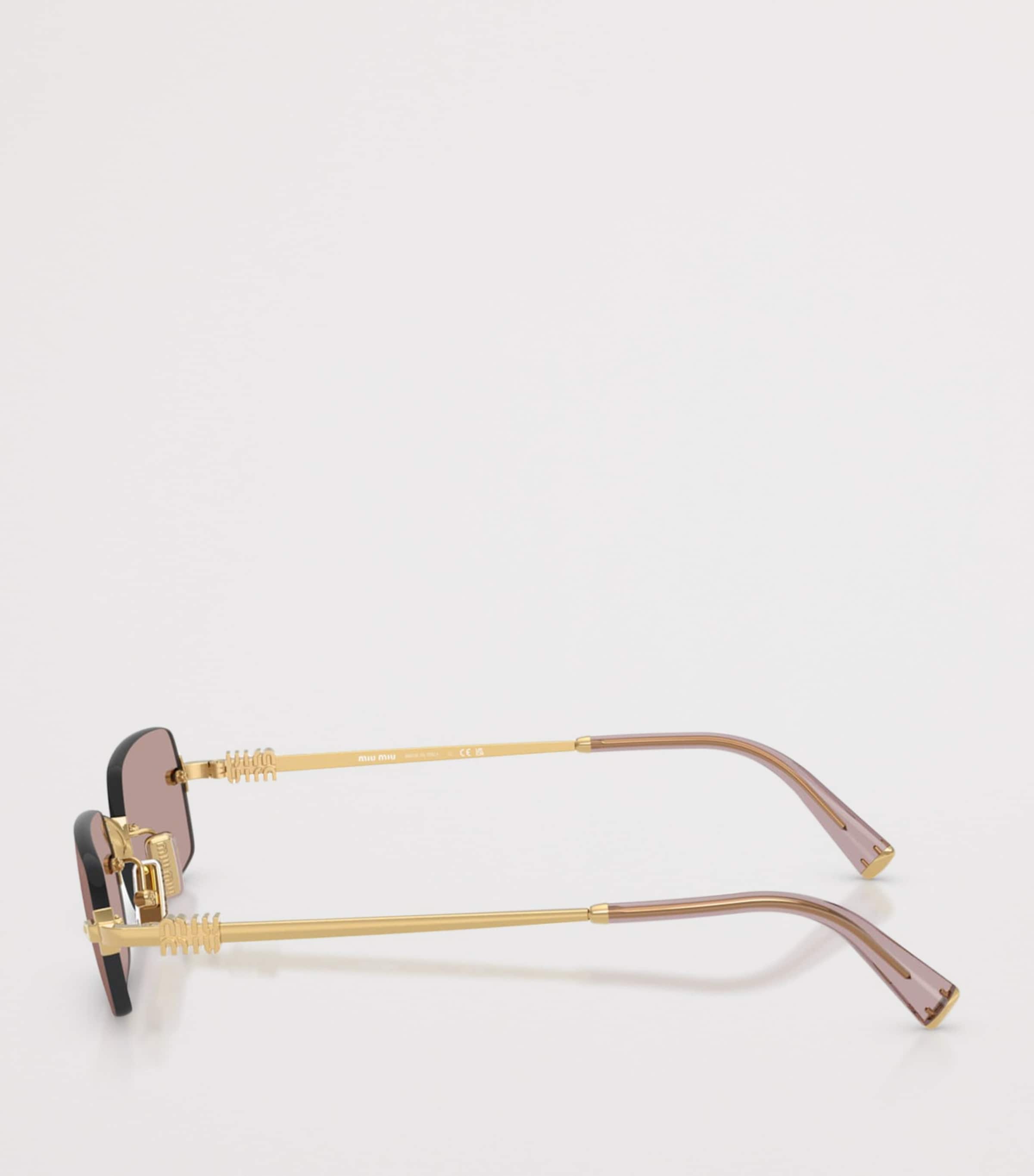 Metal Rectangular Sunglasses 5AK20I Image 3