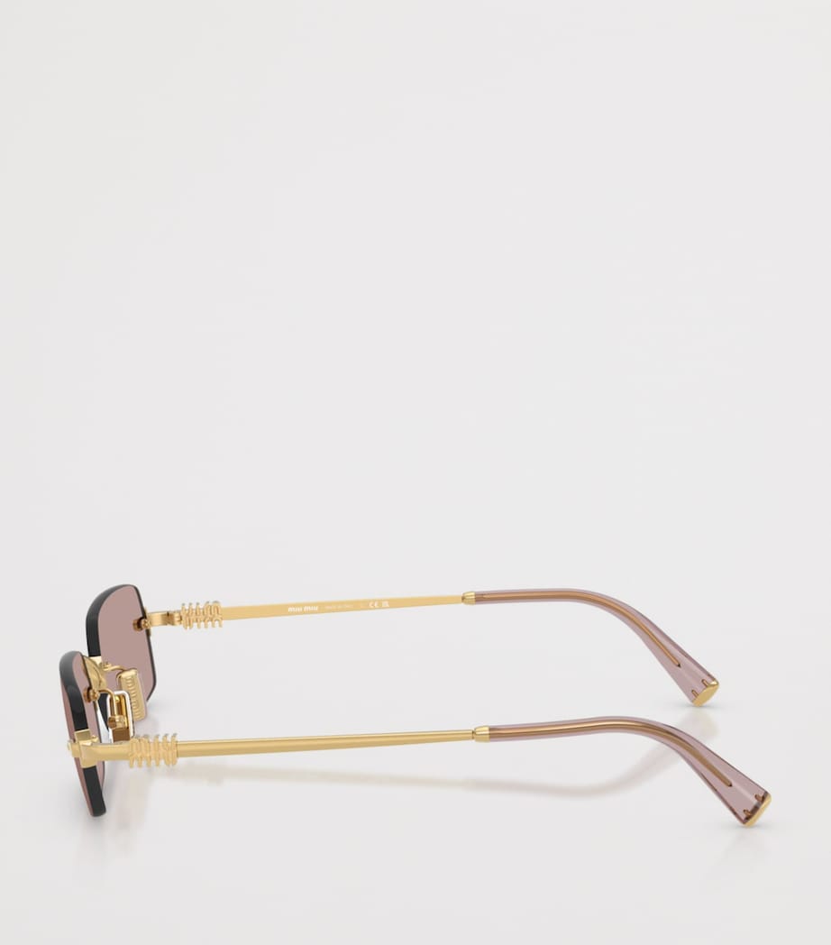 Metal Rectangular Sunglasses 5AK20I Image 3