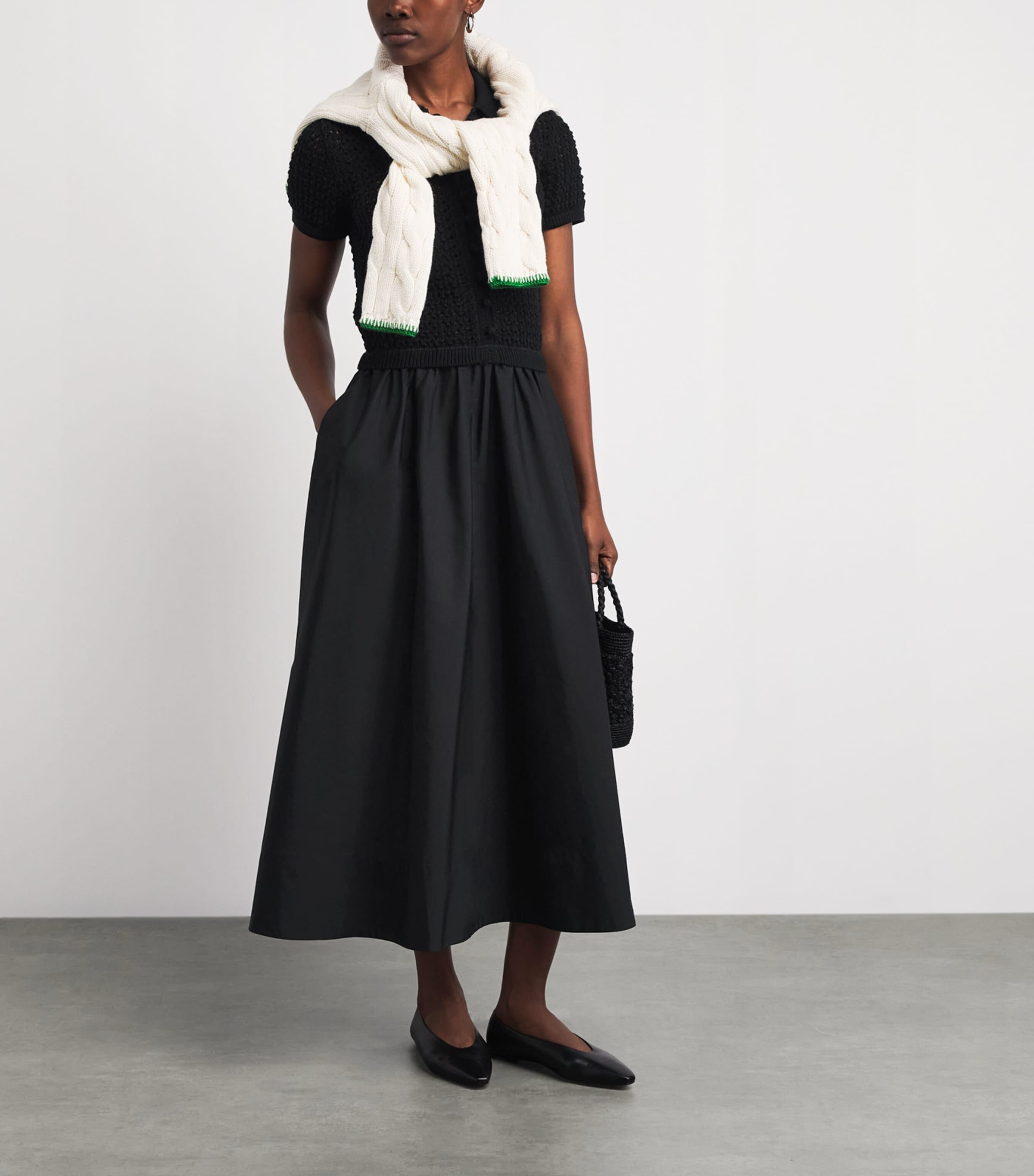 Polo Ralph Lauren Womens Cotton Hybrid Maxi Dress Polo Black Image 2