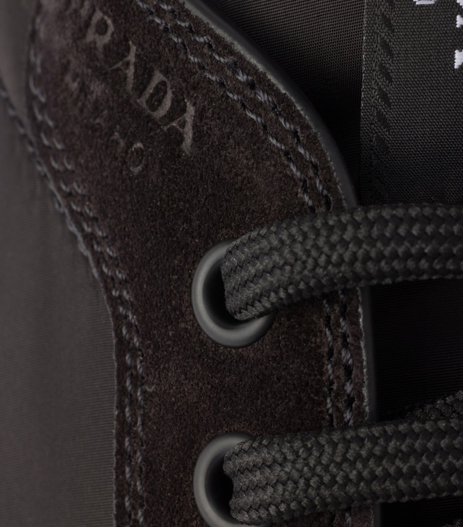 Prada Re-Nylon-Suede Speedrock Sneakers Image 6