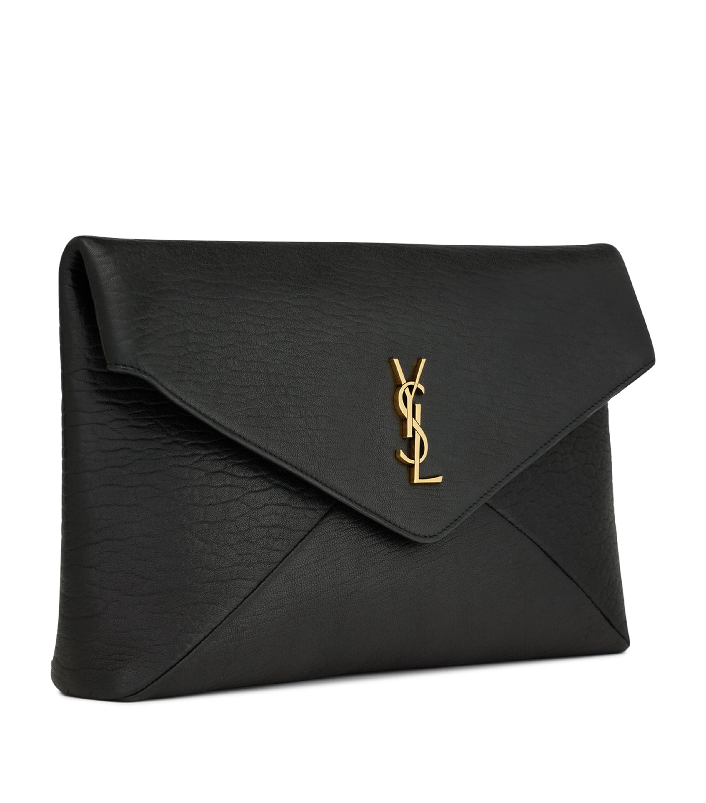 Saint Laurent Leather Cassandre Envelope Pouch Image 4