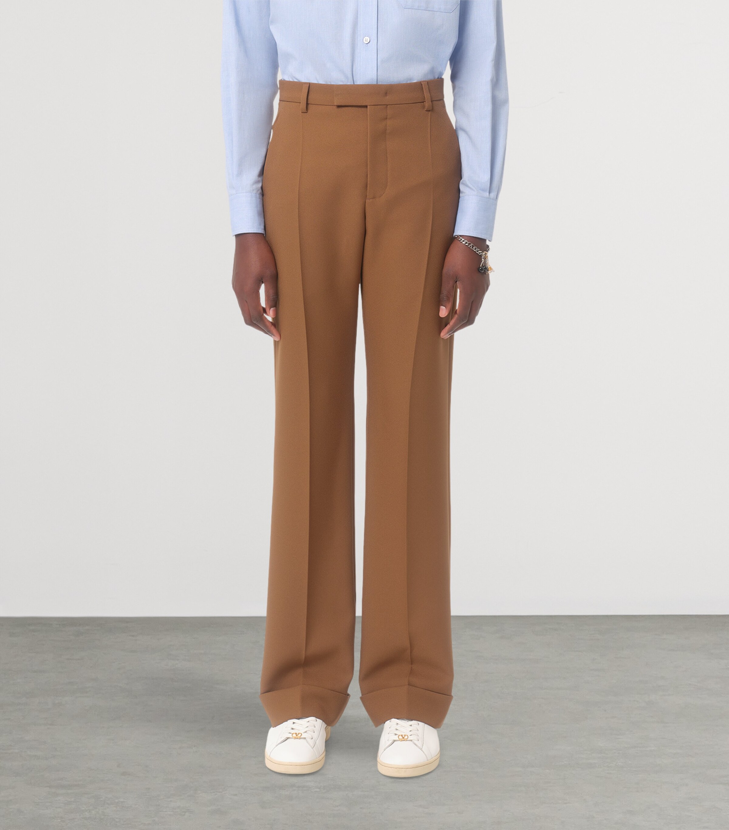 Valentino Garavani Mens Straight-Leg Trousers Image 2