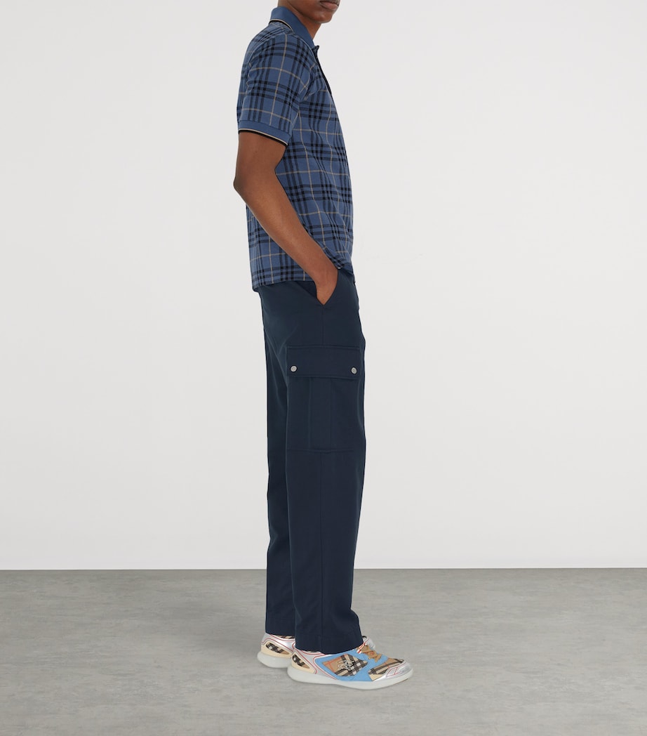 Leather Check Matrix Sneakers SAND IP CHECK Image 7