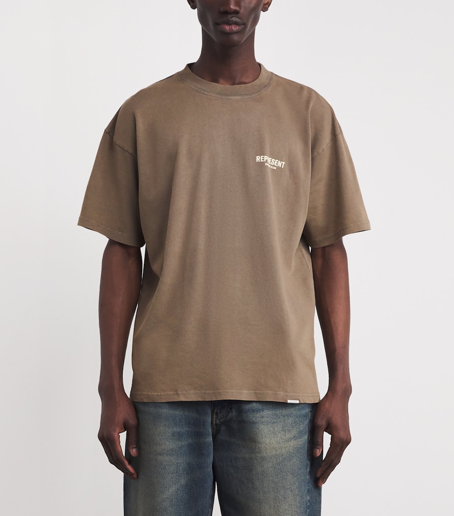 Cotton Owners Club T-Shirt ALMOND Image 3