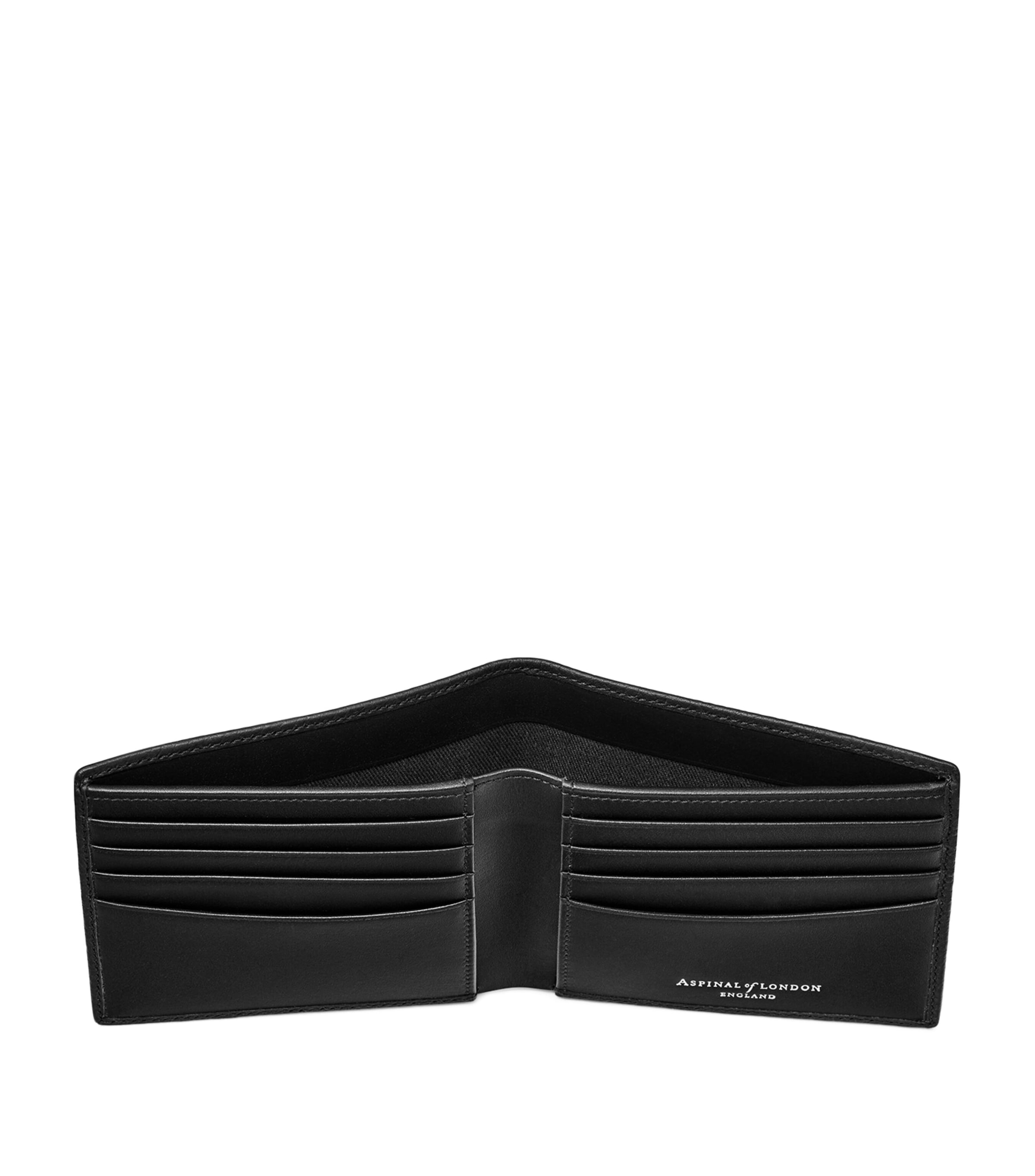 Classic Billfold Leather Wallet BLACK Image 3