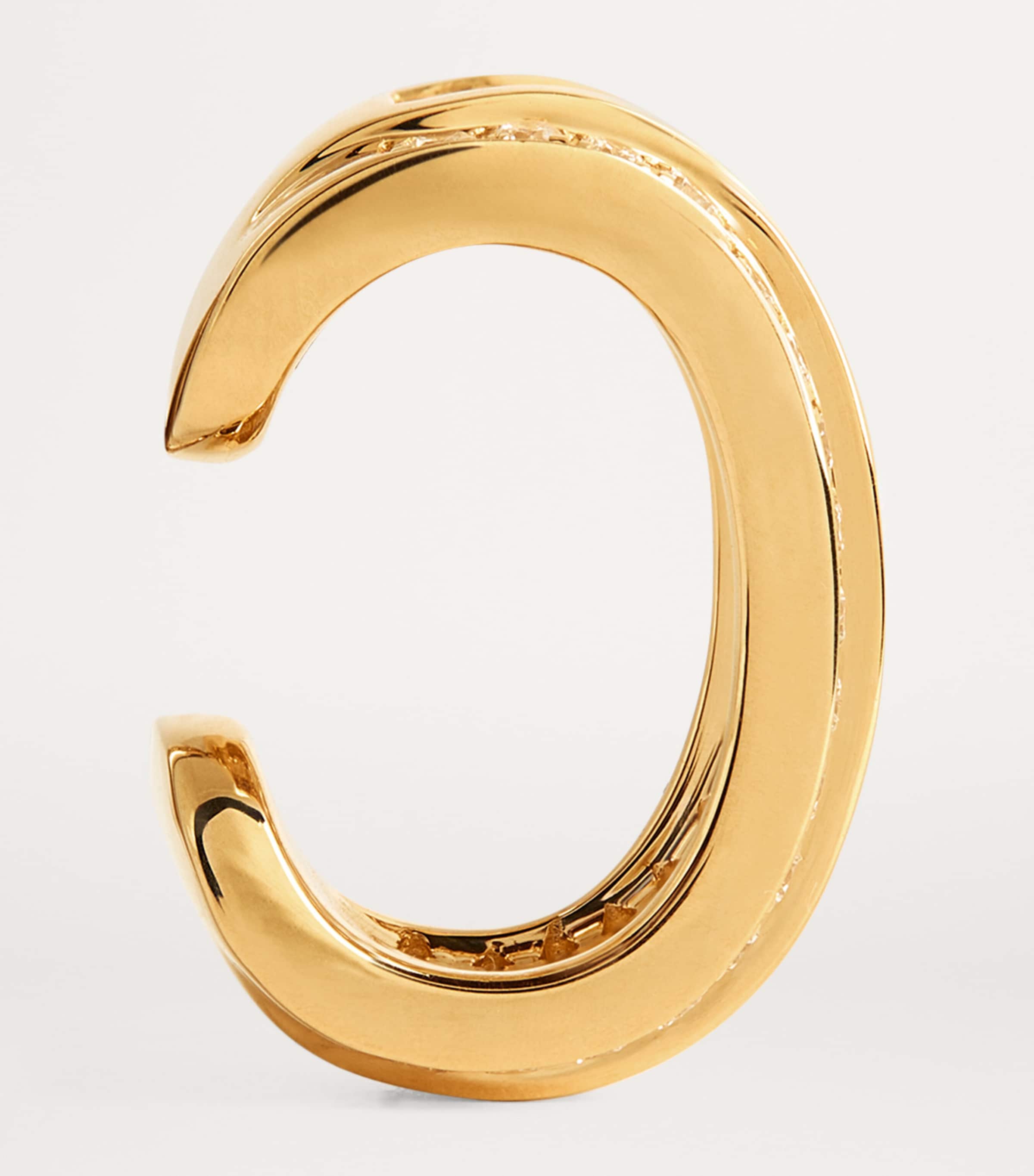 Anita Ko Yellow Gold and Diamond Stacked Ear Cuff Yellow Gold Image 3