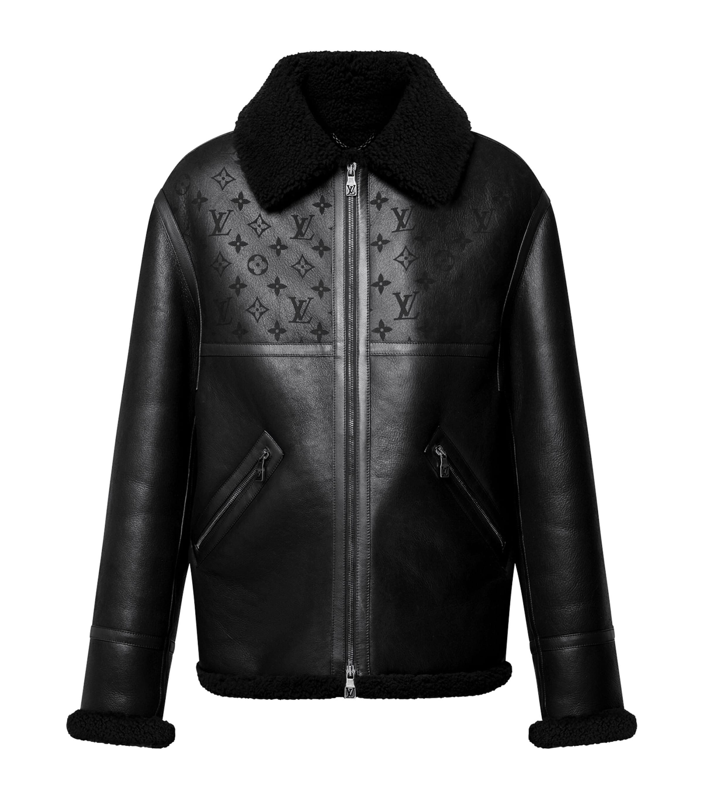 Louis vuitton shearling jacket hotsell