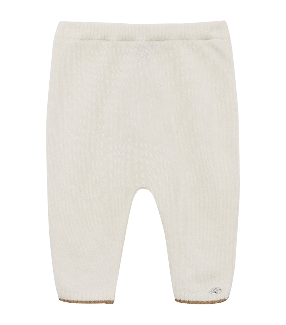 Wool-Cashmere-Blend Prickles Leggings (0-9 Months) OFF WHITE Image 3