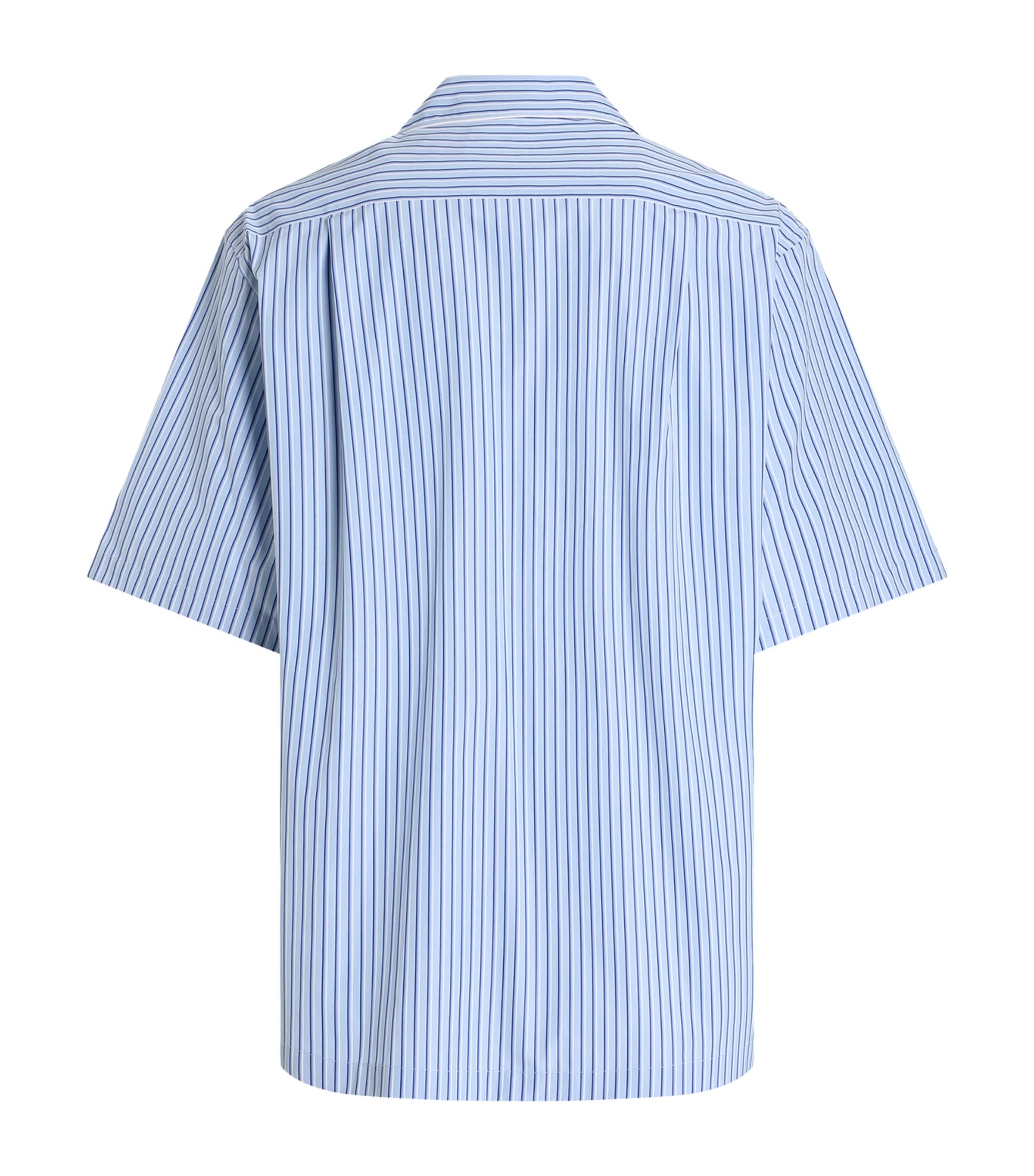 Dolce&Gabbana Mens Cotton-Silk Blend Stripe Shirt Striped Image 2
