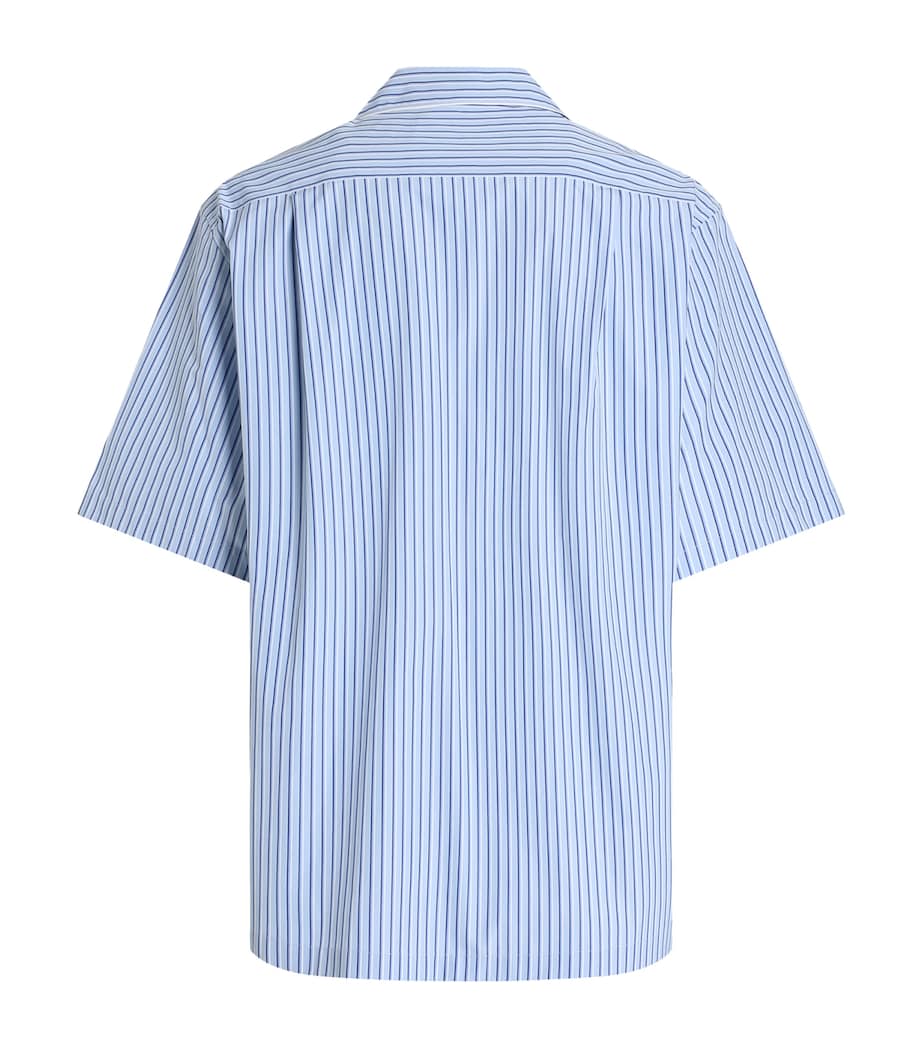 Dolce&Gabbana Mens Cotton-Silk Blend Stripe Shirt Striped Image 2