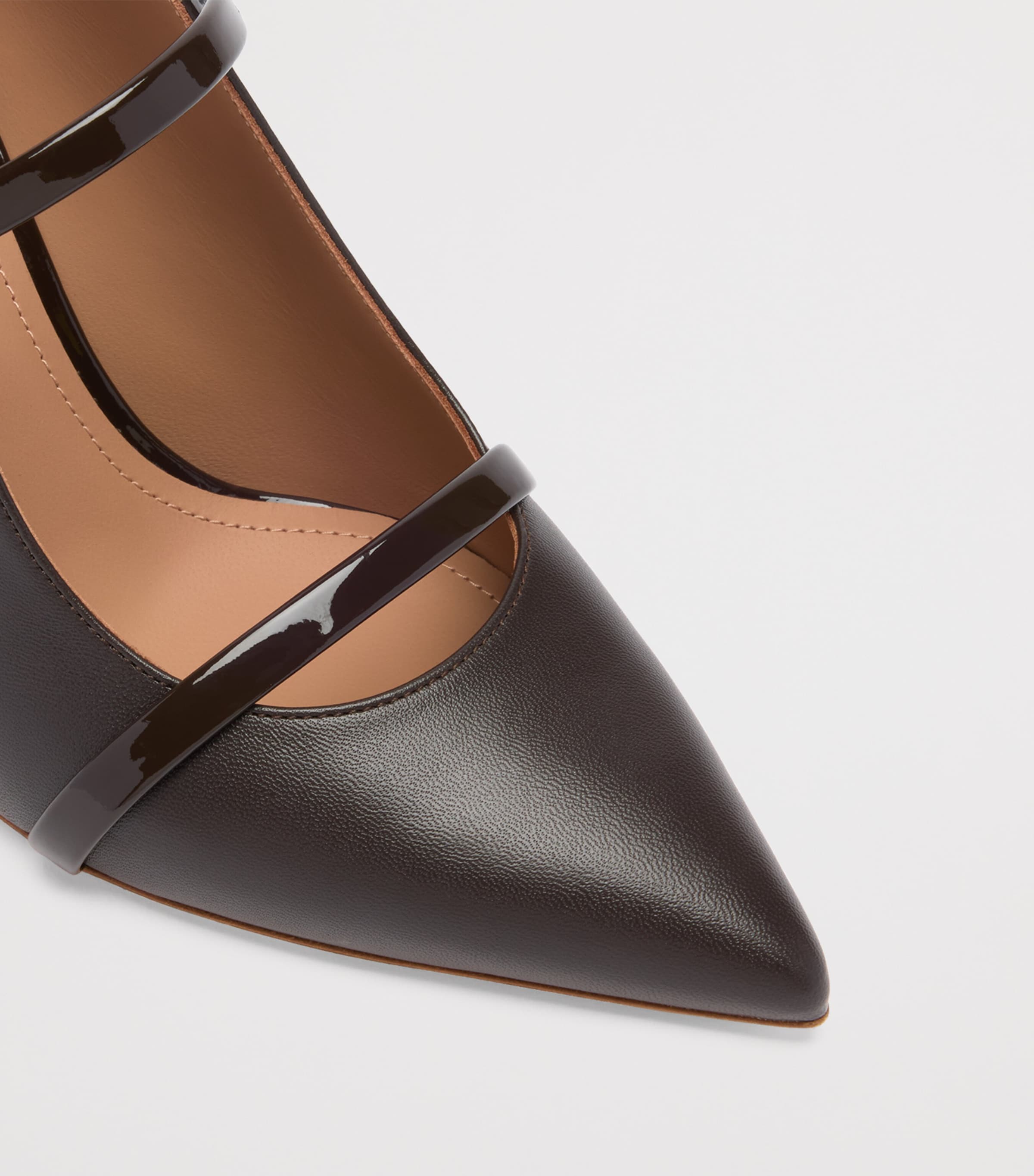 Leather Maureen Heeled Mules 70 EBONY Image 5