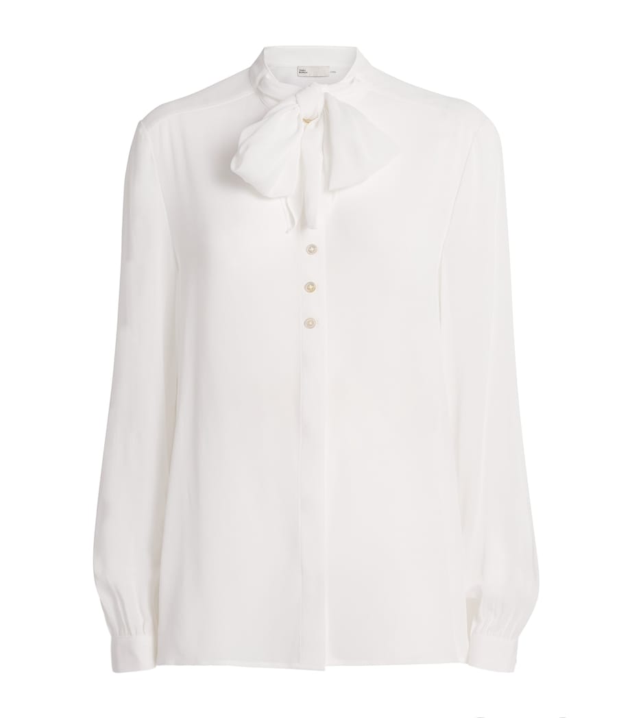 Georgette Bow Blouse MARSHMALLOW 025 Image 1
