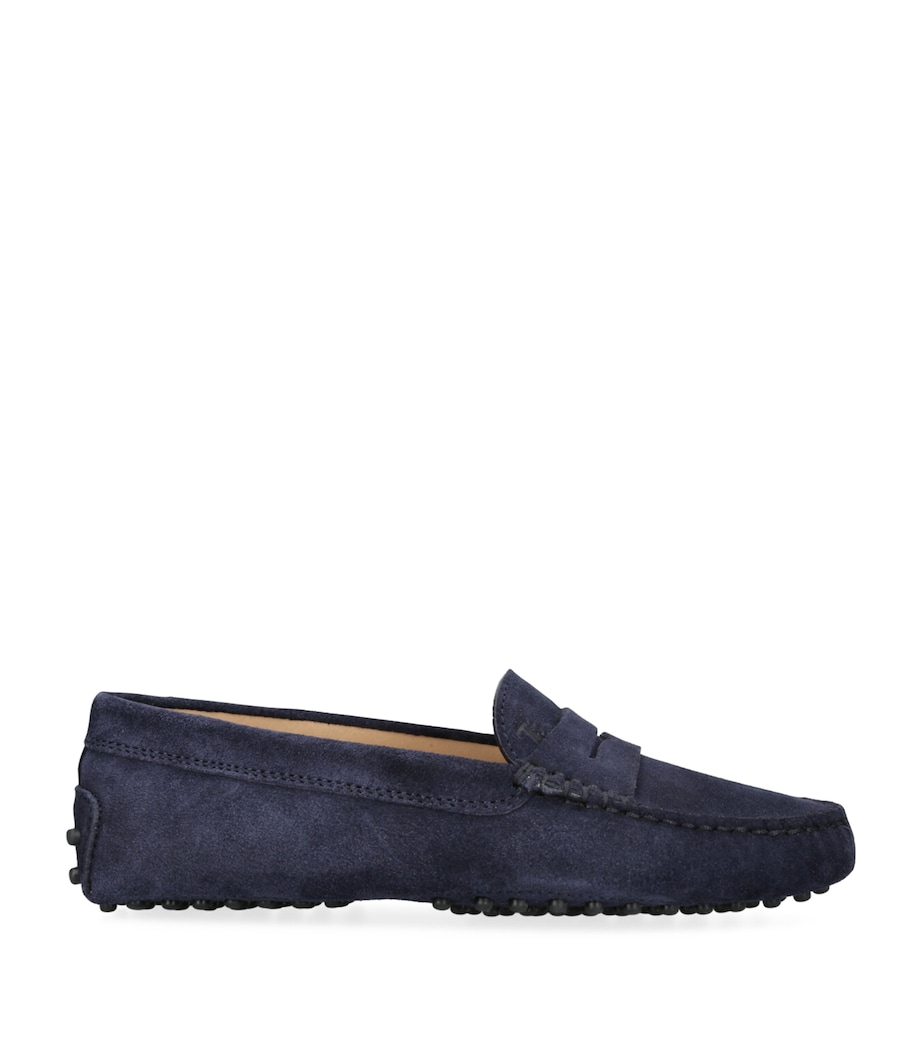 Suede Mocassino Gommini Driving Shoes NAVY Image 1