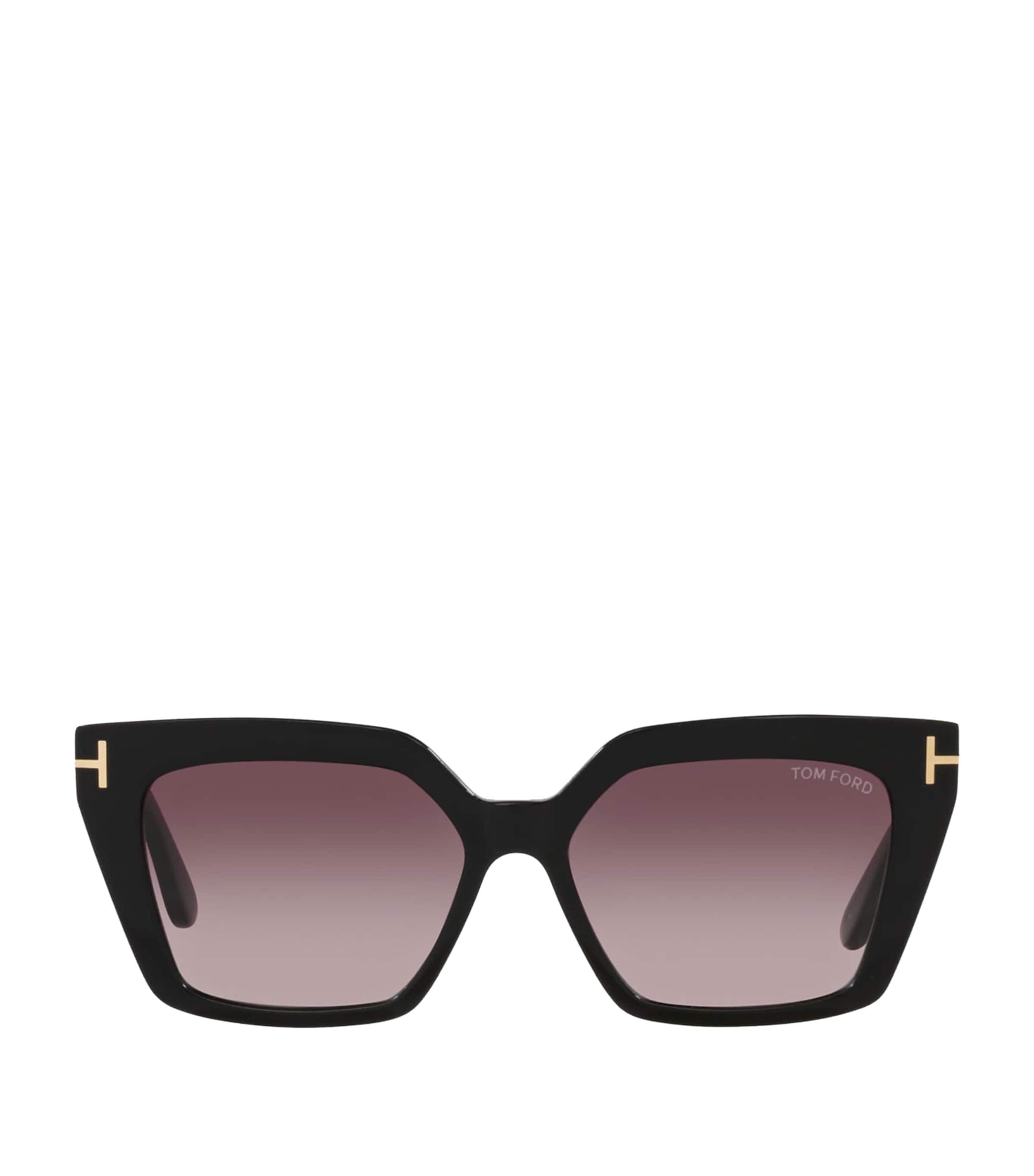 Tom Ford Winona 53mm Gradient Cat Eye Sunglasses In Black