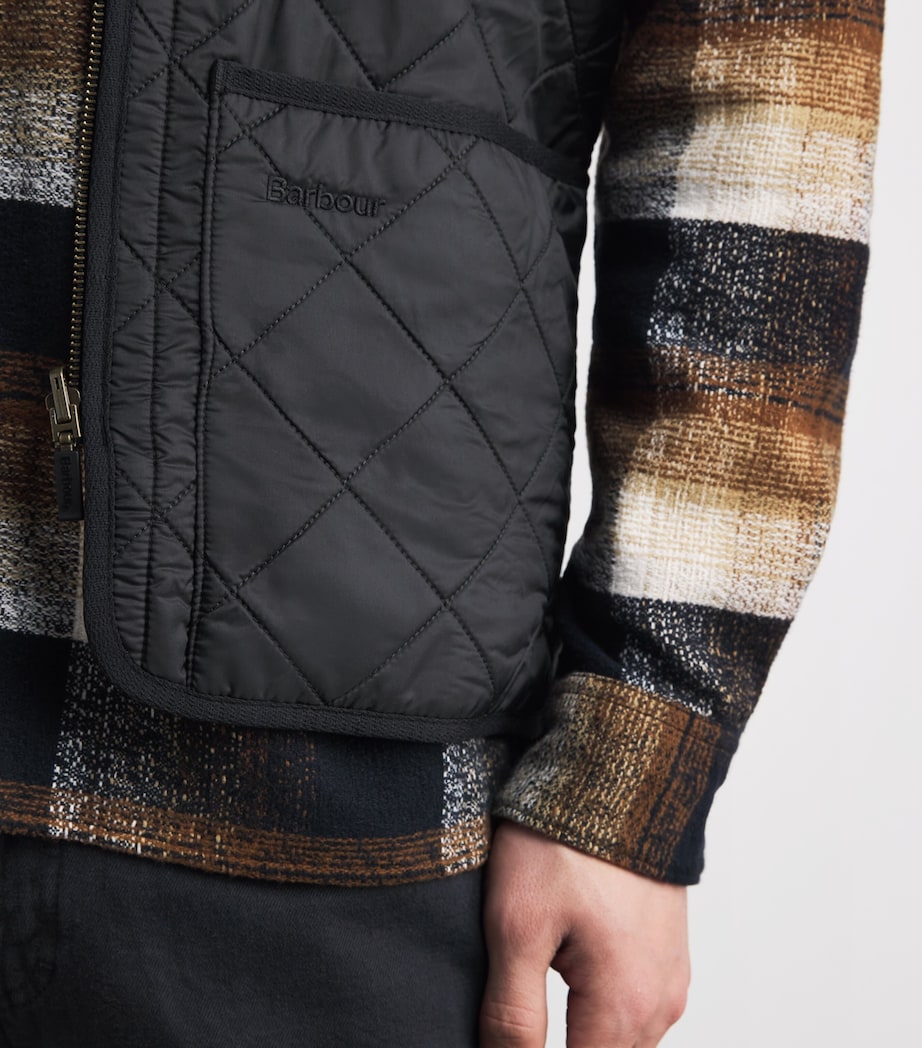 Barbour Mens Polarquilt Zip-In Gilet Liner Black Image 3
