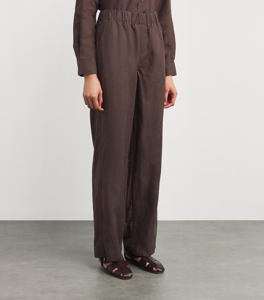 Hemp The Palazzo Trousers CHOCOLATE Image 3