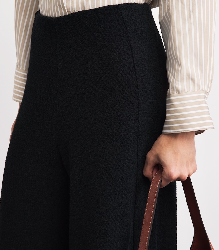 ME+EM Womens Travel Wide-Leg Trousers Black Image 3