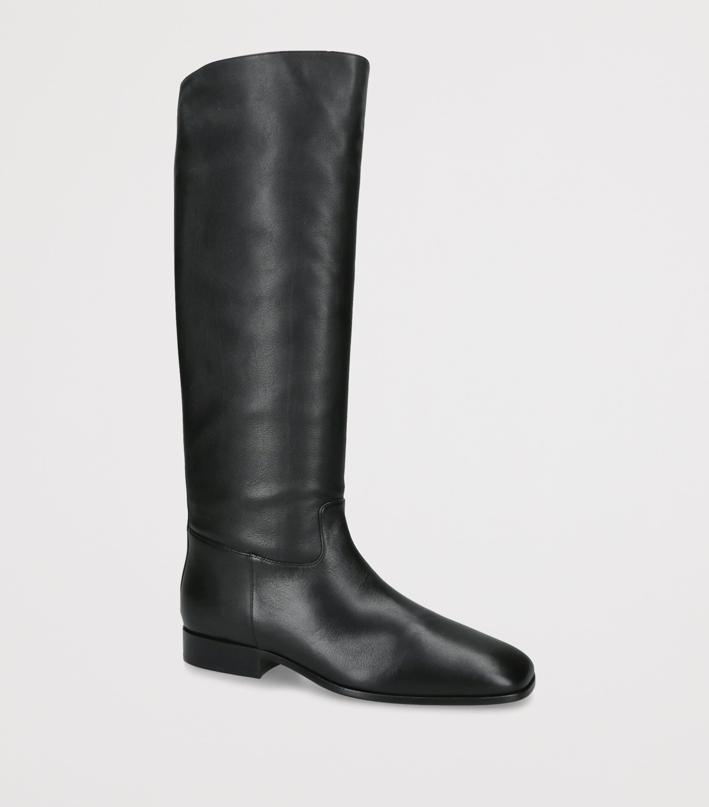Herbert Levine Leather Rein it in Knee-High Boots Black Image 2