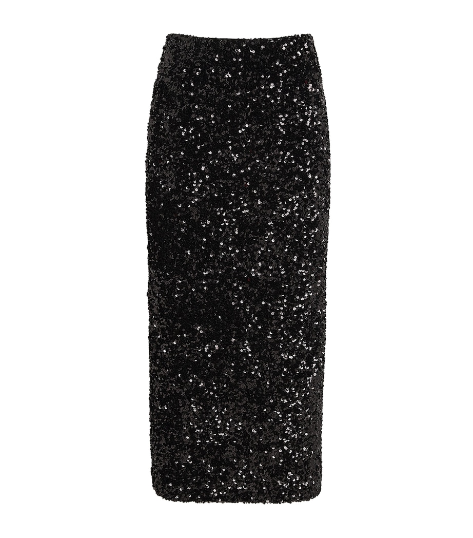Vince Womens Sequinned Column Midi Skirt Image 1