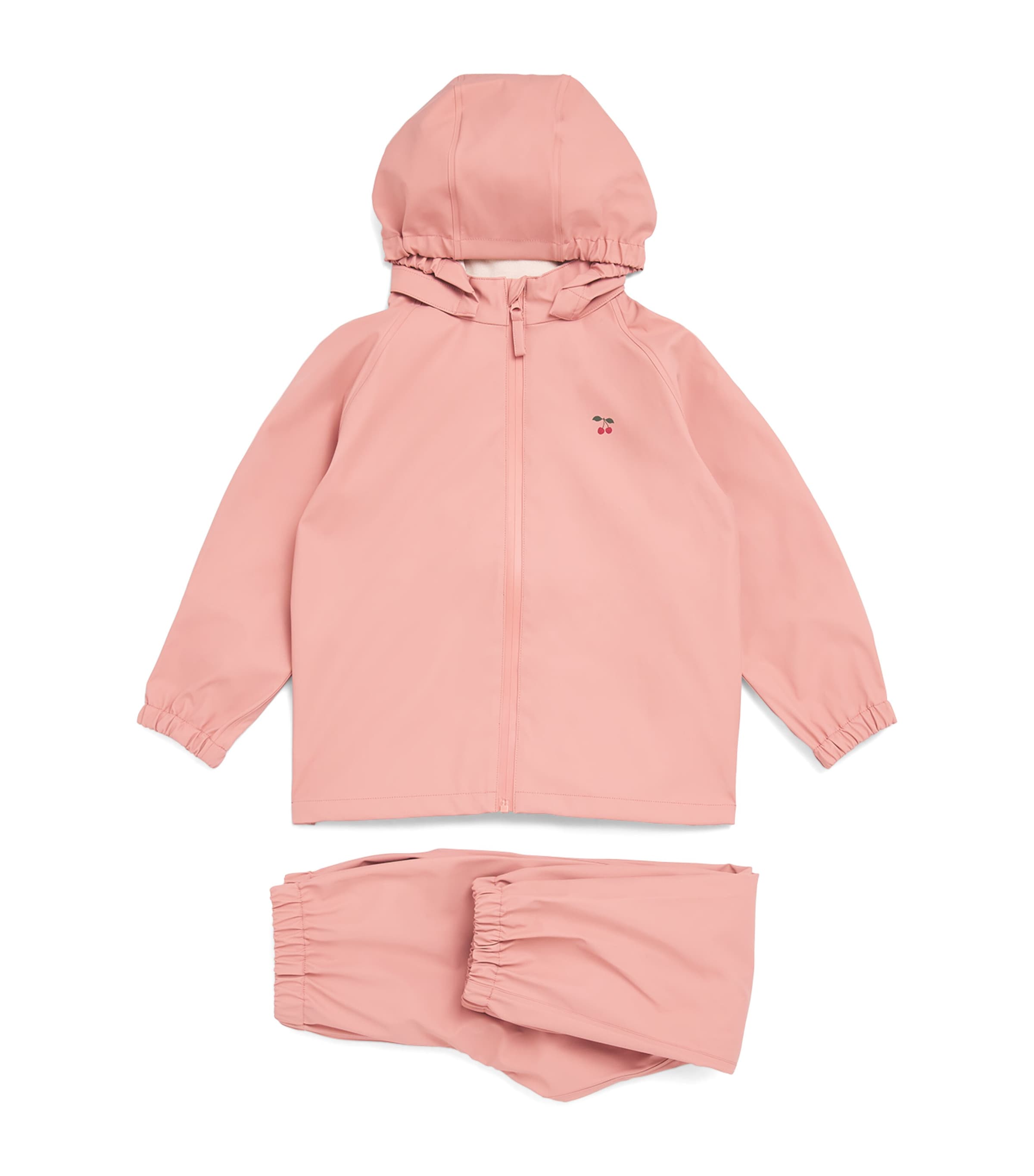 KONGES SLOJD Waterproof Plainy Rain Jacket and Trousers Set (2-10 Years) Brown Image 1
