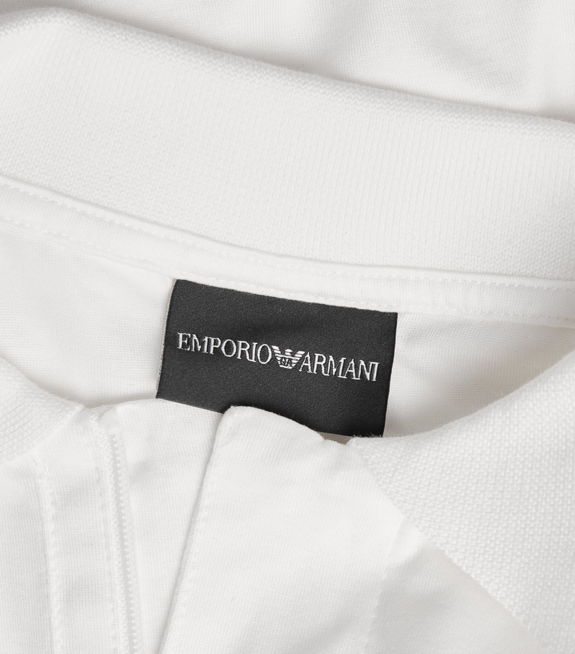 Emporio Armani Mens Concealed-Placket Logo Polo Shirt Image 6