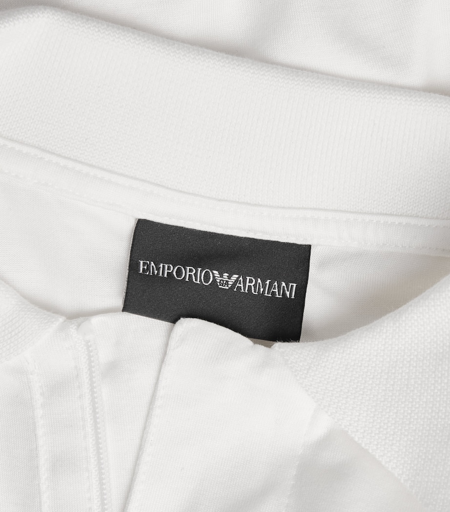 Emporio Armani Mens Concealed-Placket Logo Polo Shirt Image 6