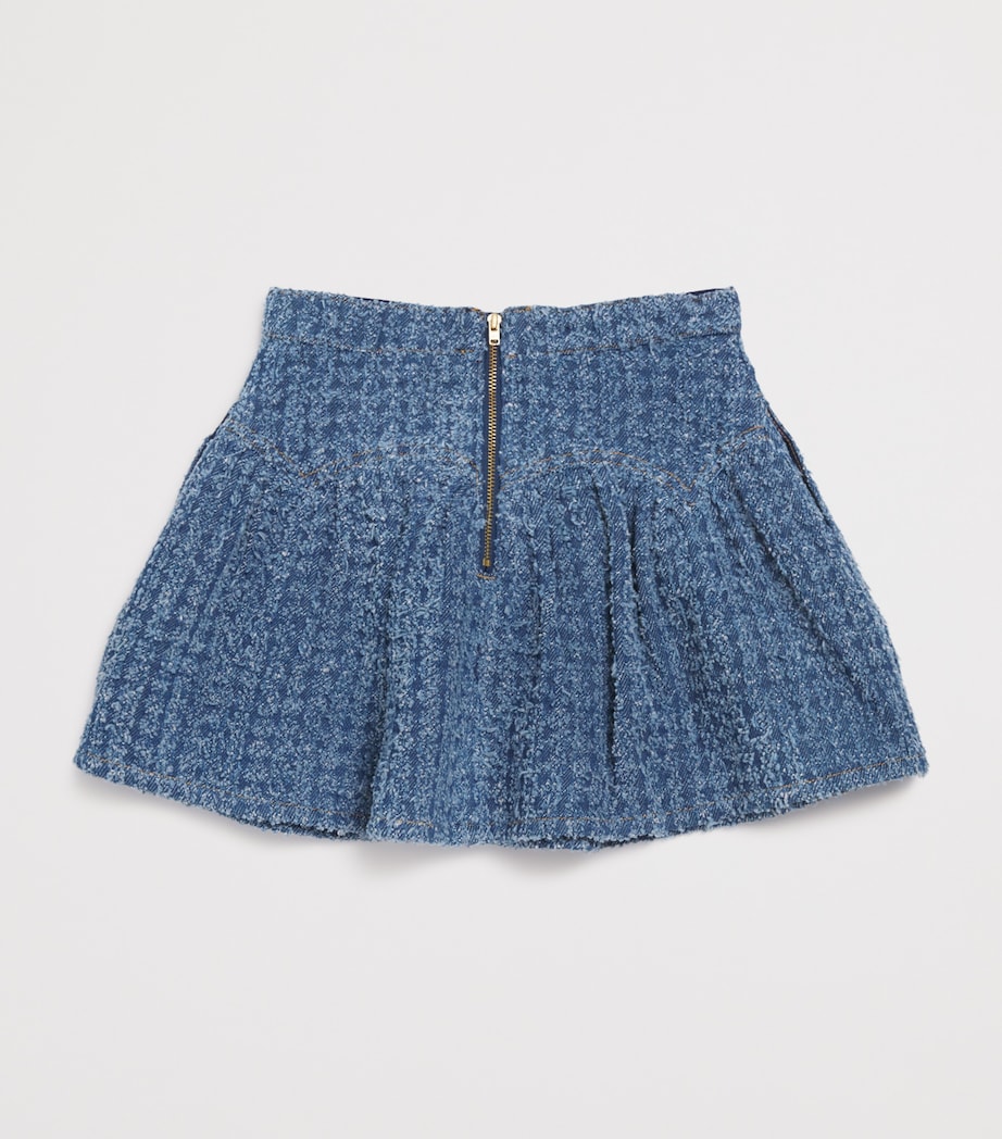 Tweed-Textured Denim Skirt (3-12 Years) BLUE Image 2