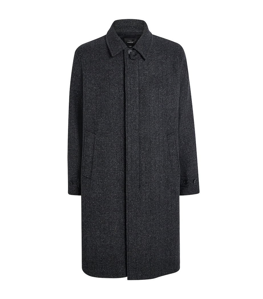 Wool-Blend Herringbone Coat 066 HCH CHARCOAL Image 1