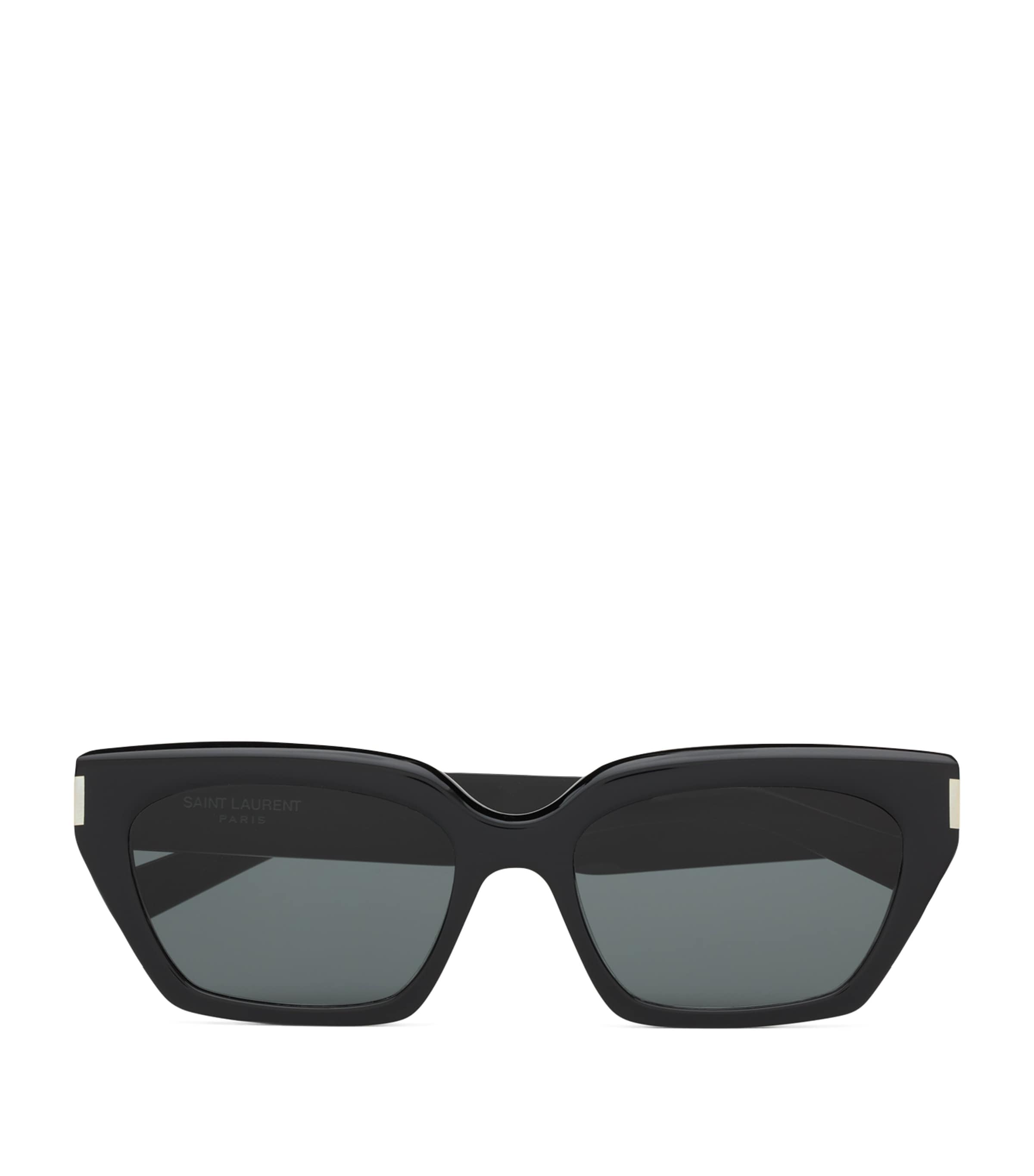 Saint Laurent Acetate Sl 826 Sunglasses In Black