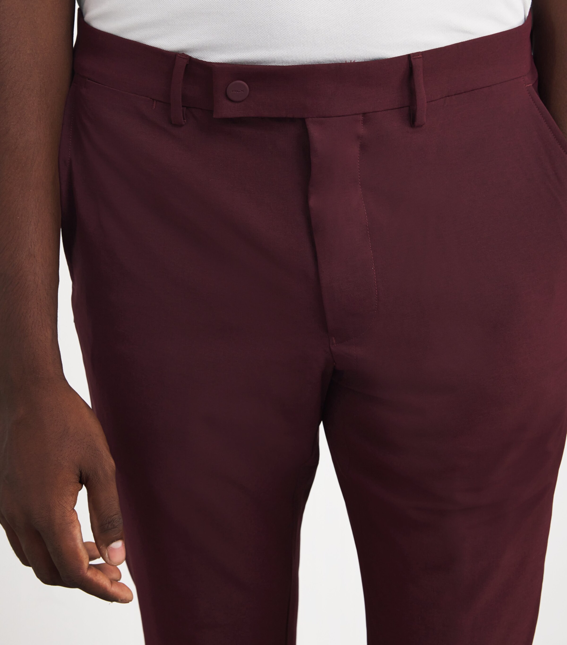 Performance Twill Slim Trousers RICH RUBY Image 6