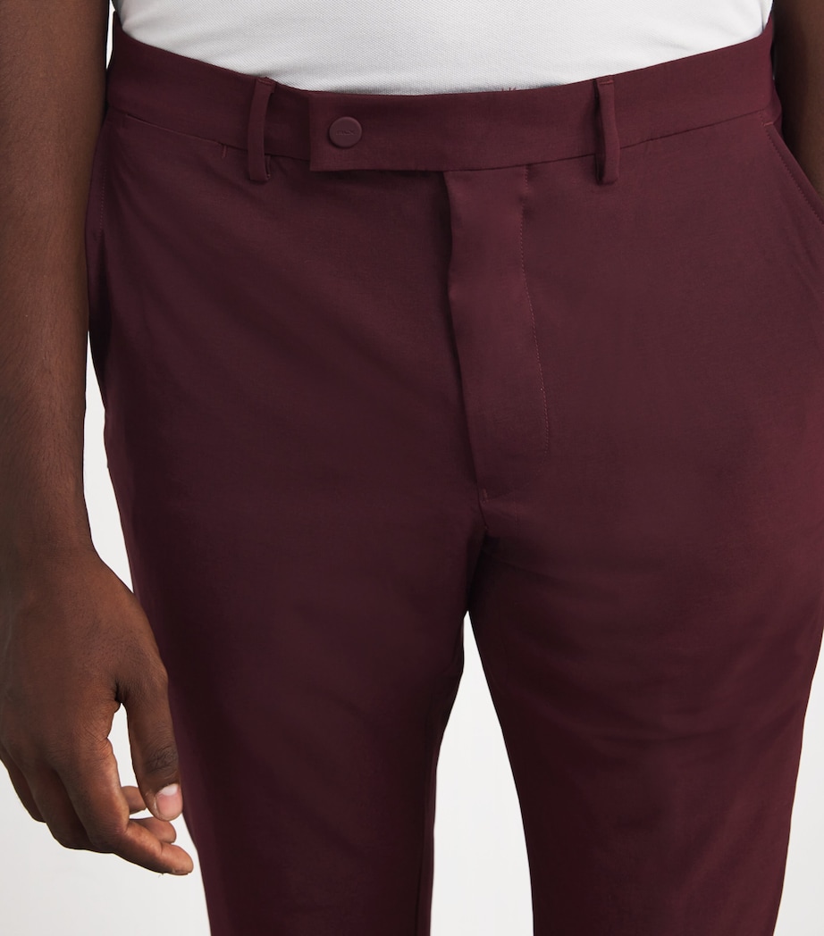 Performance Twill Slim Trousers RICH RUBY Image 6