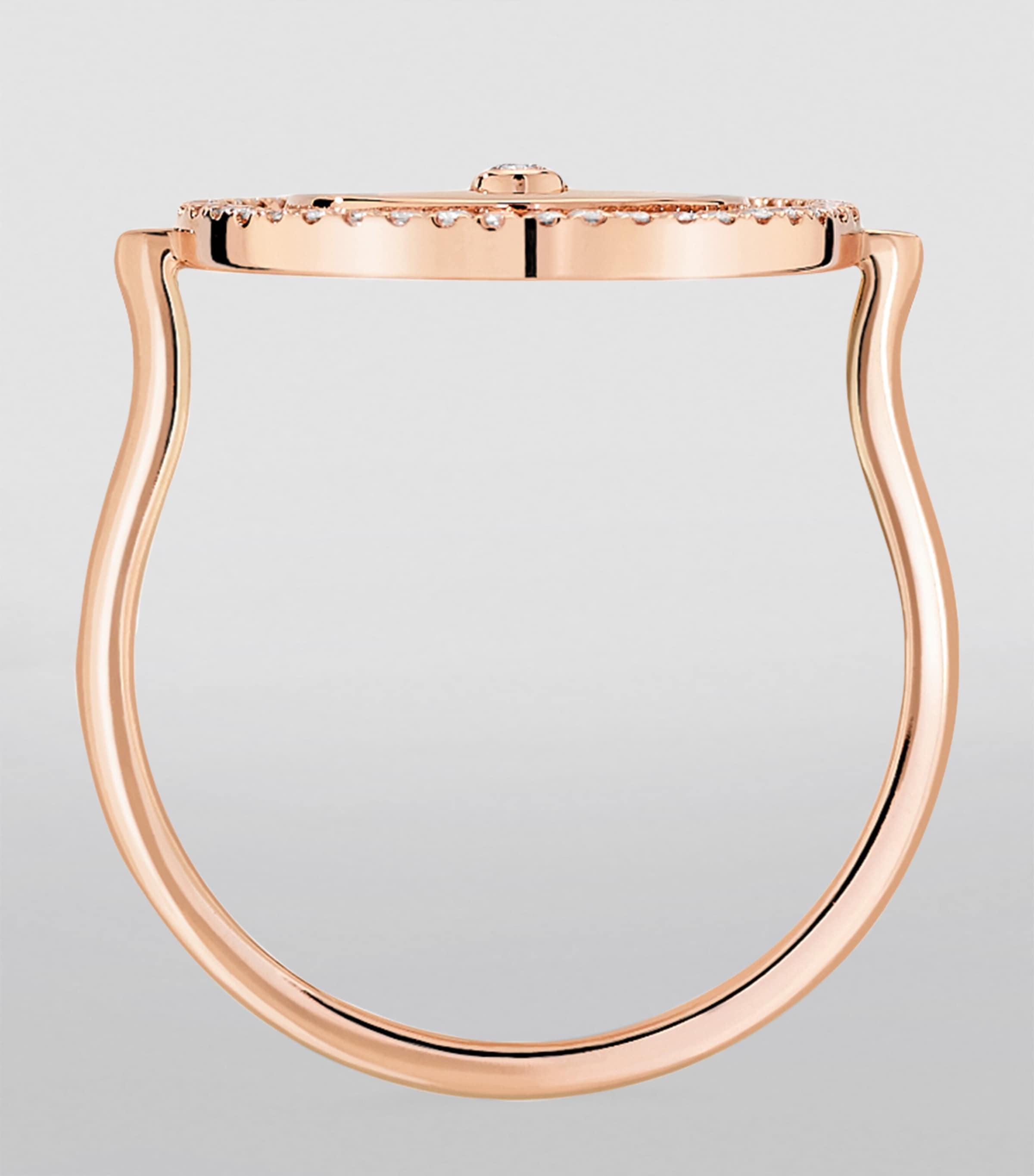 Rose Gold and Diamond Lucky Move Ring PINK GOLD Image 2