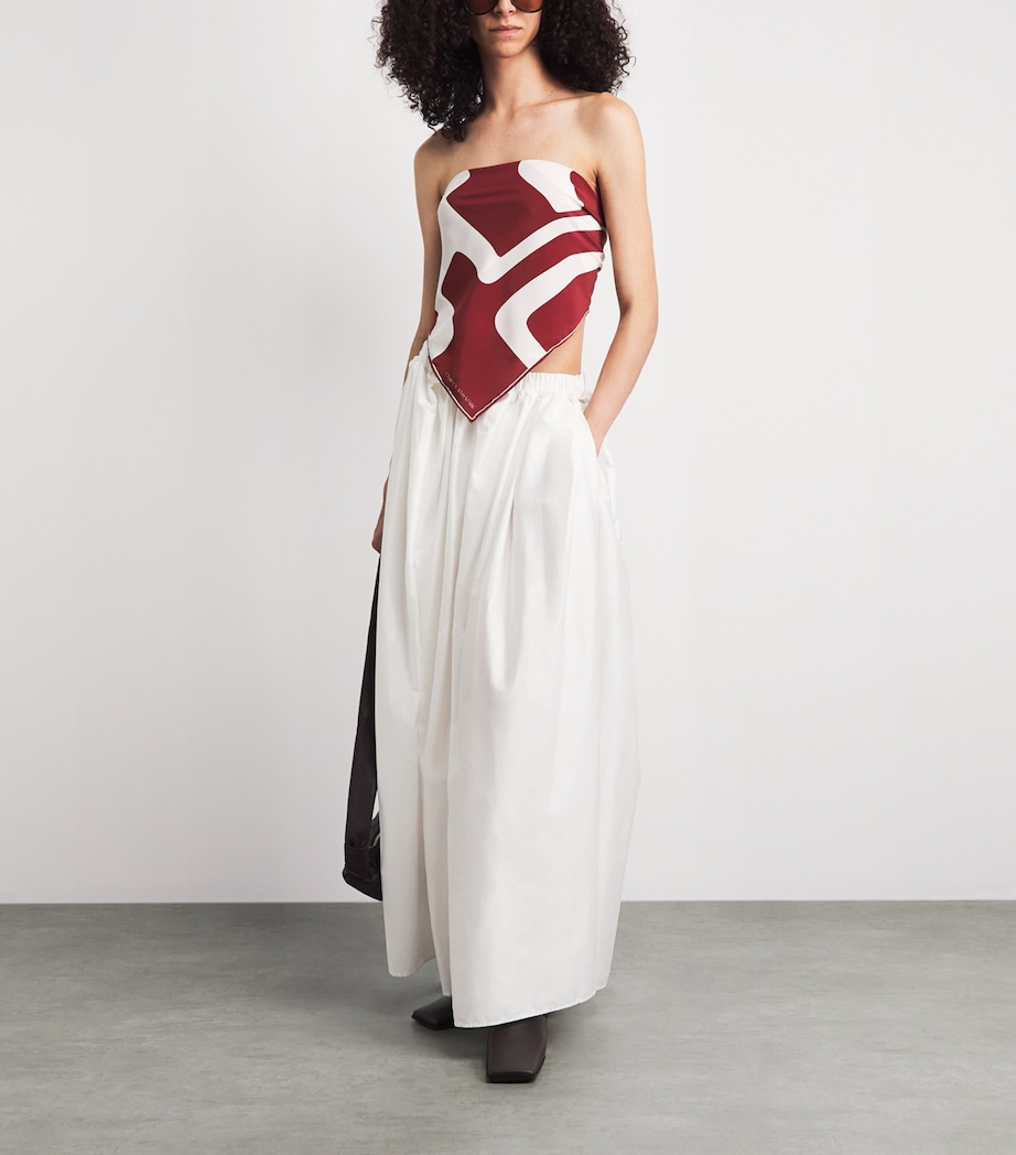 CAMILLA AND MARC Womens Cotton Zaya Maxi Skirt Cream Mcrm Image 2