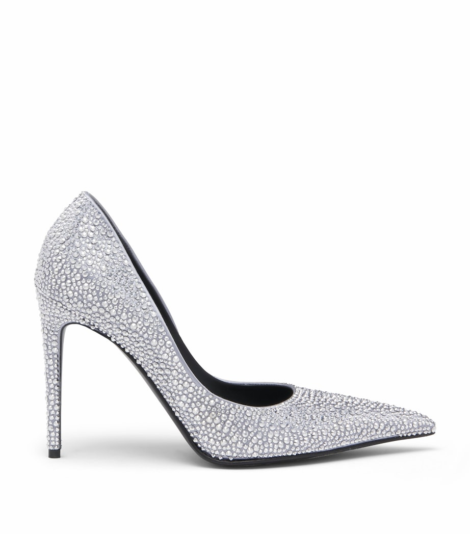 McQueen Crystal-Embellished Skull Pumps 105 Image 1