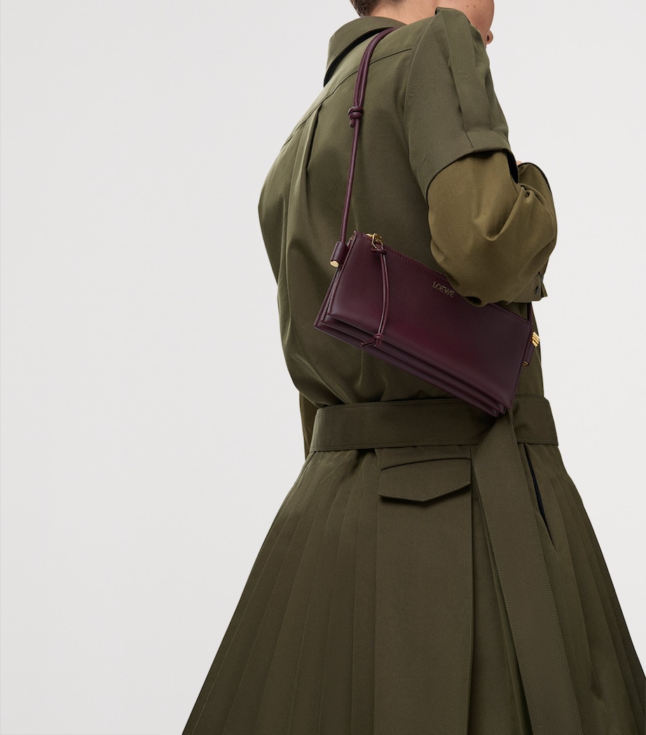 Leather Joya Pouch DARK BURGUNDY Image 10