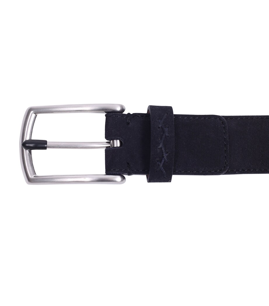Zegna Suede Belt Blue/dark Image 2