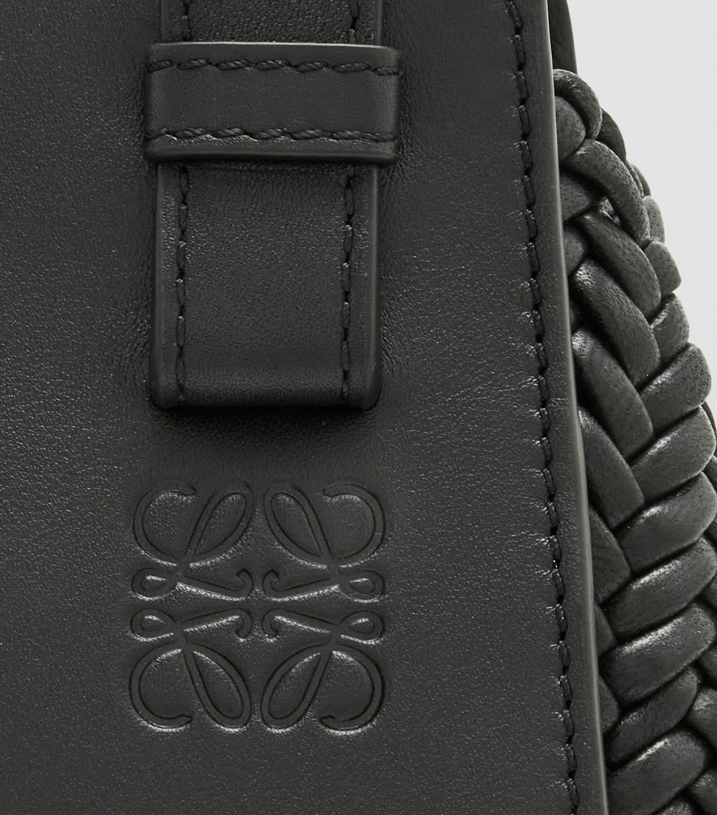 Leather Hammock Top-Handle Bag BLACK Image 8