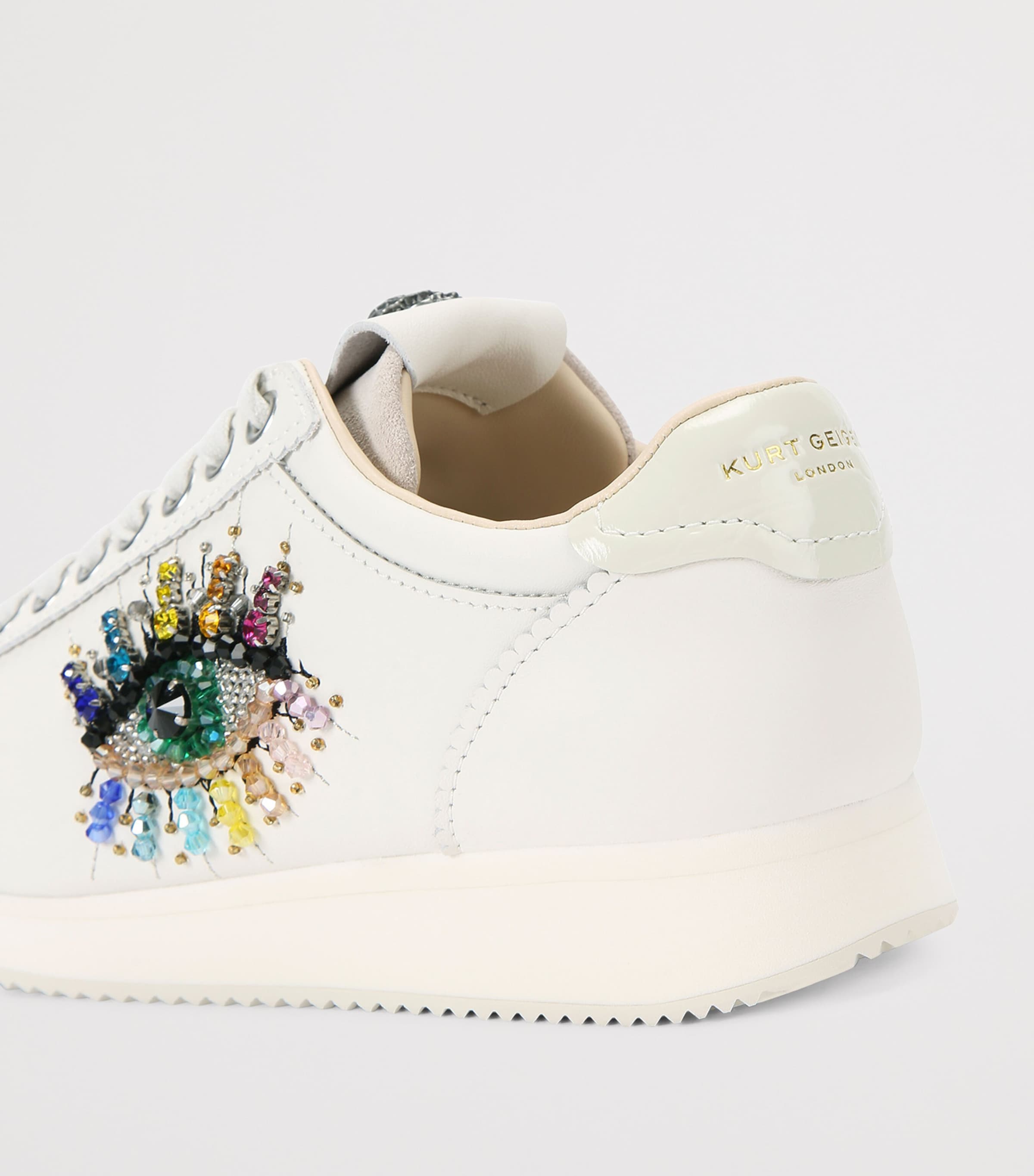 Kurt Geiger London Leather Islington Eye Low-Top Sneakers White/comb Image 2