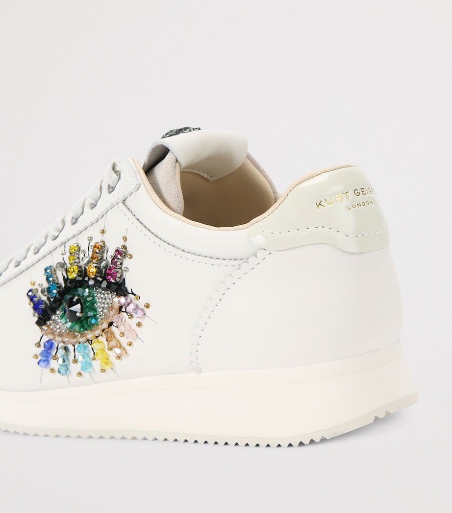 Kurt Geiger London Leather Islington Eye Low-Top Sneakers White/comb Image 2