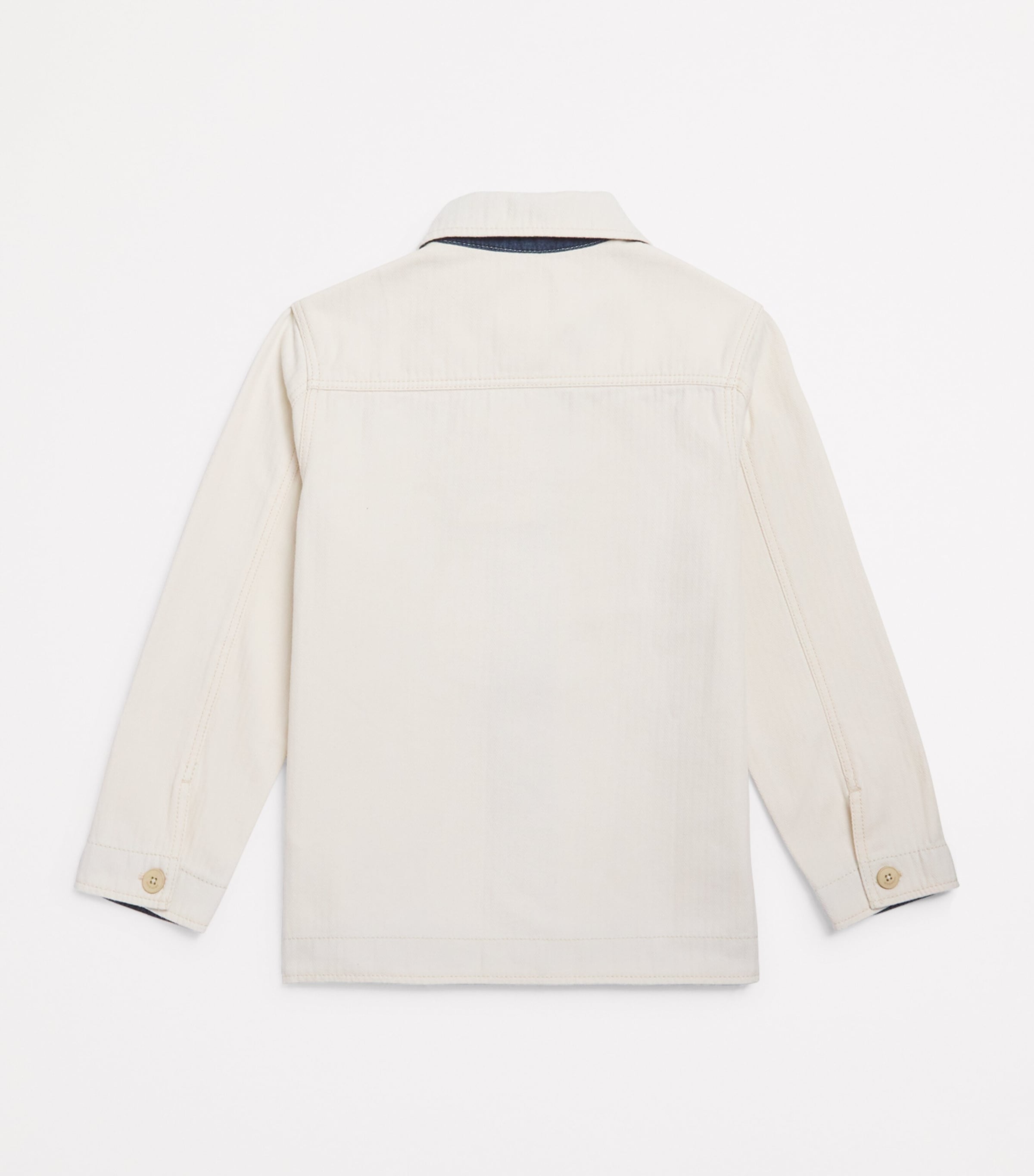 Cotton Embroidered Logo Shirt (4-12+ Years) 21K NEW BEIGE Image 2