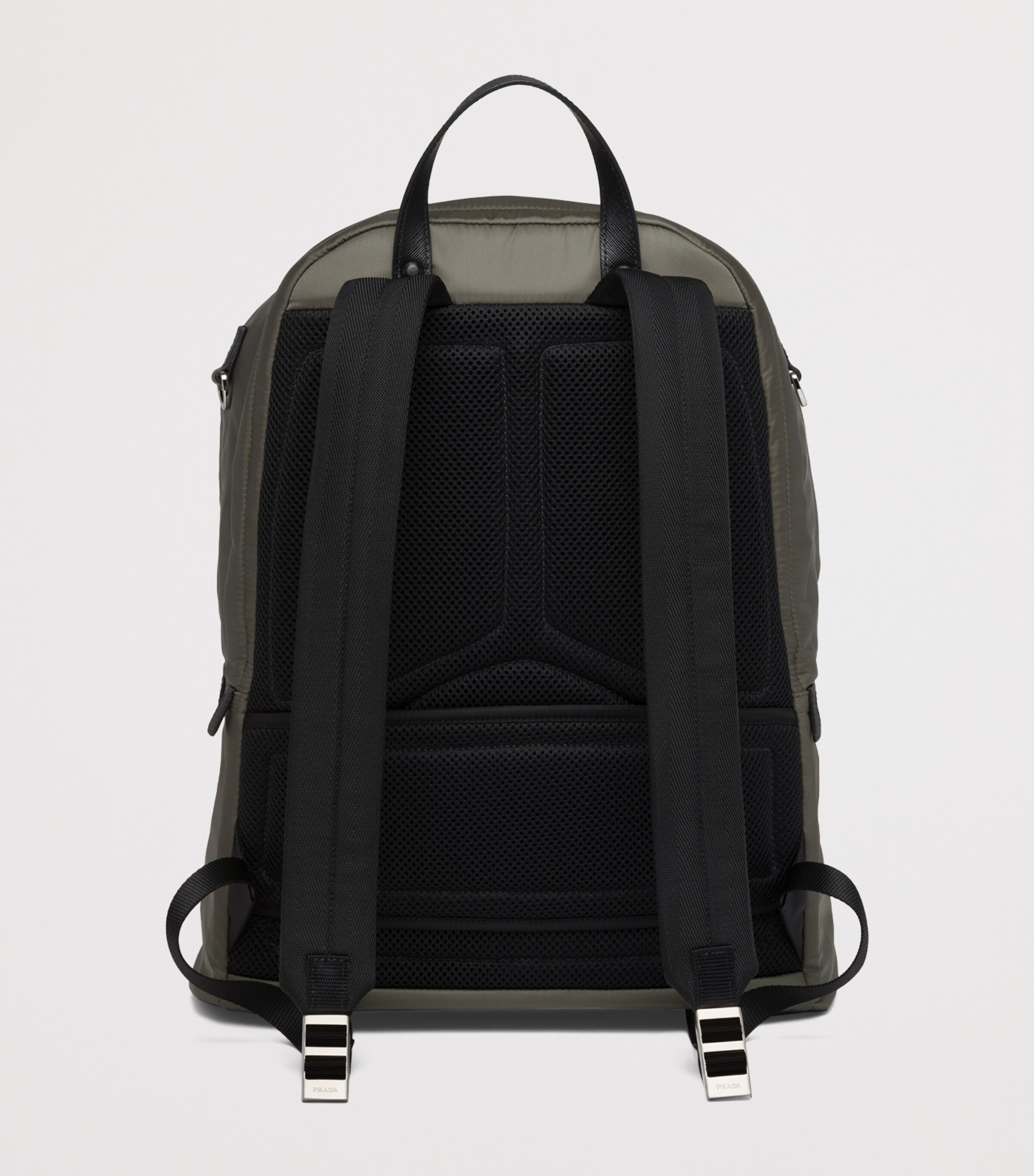 Re-Nylon and Saffiano Leather Backpack F0414 Image 4